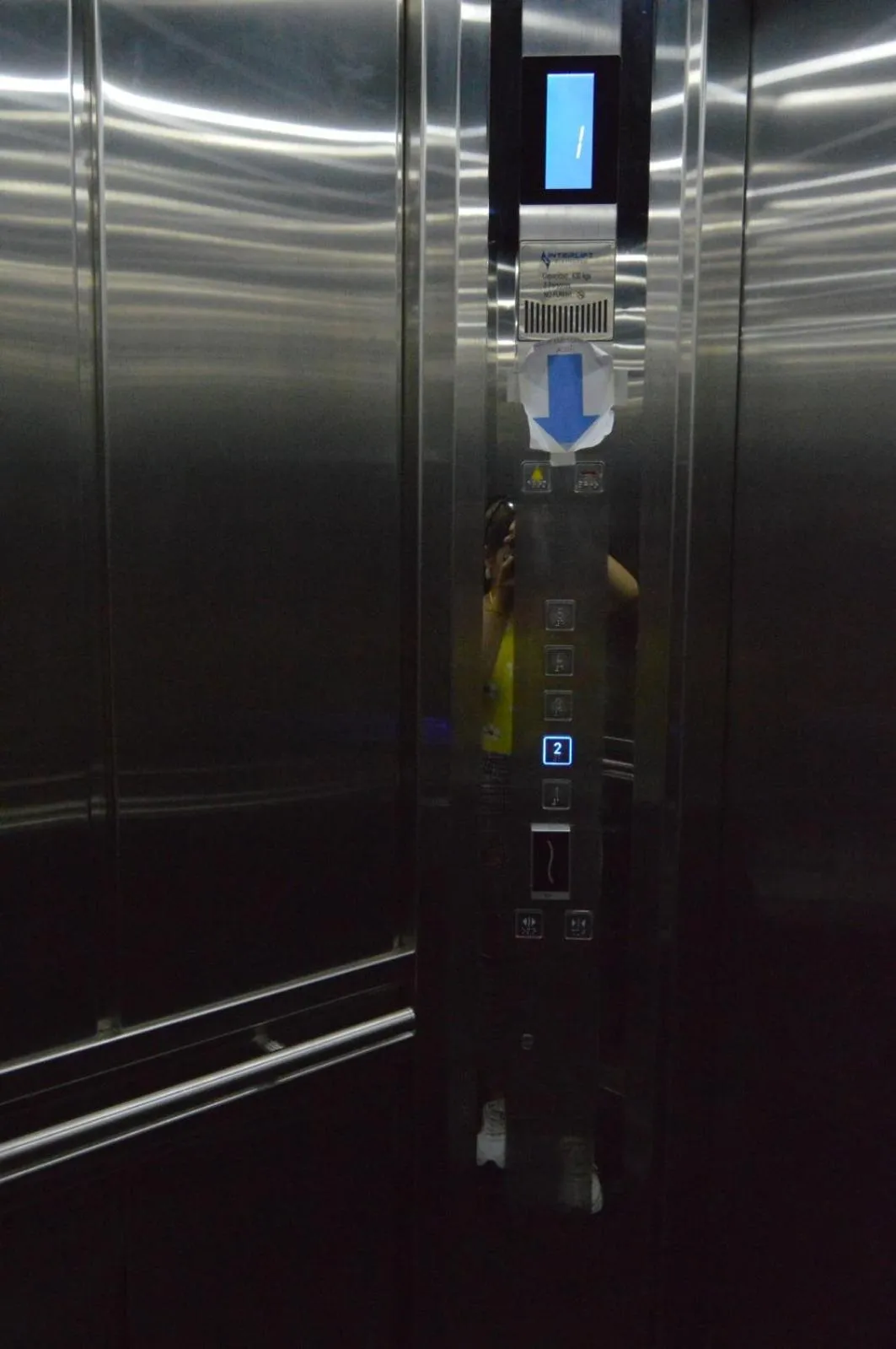 elevator in Hotel Real del Valle