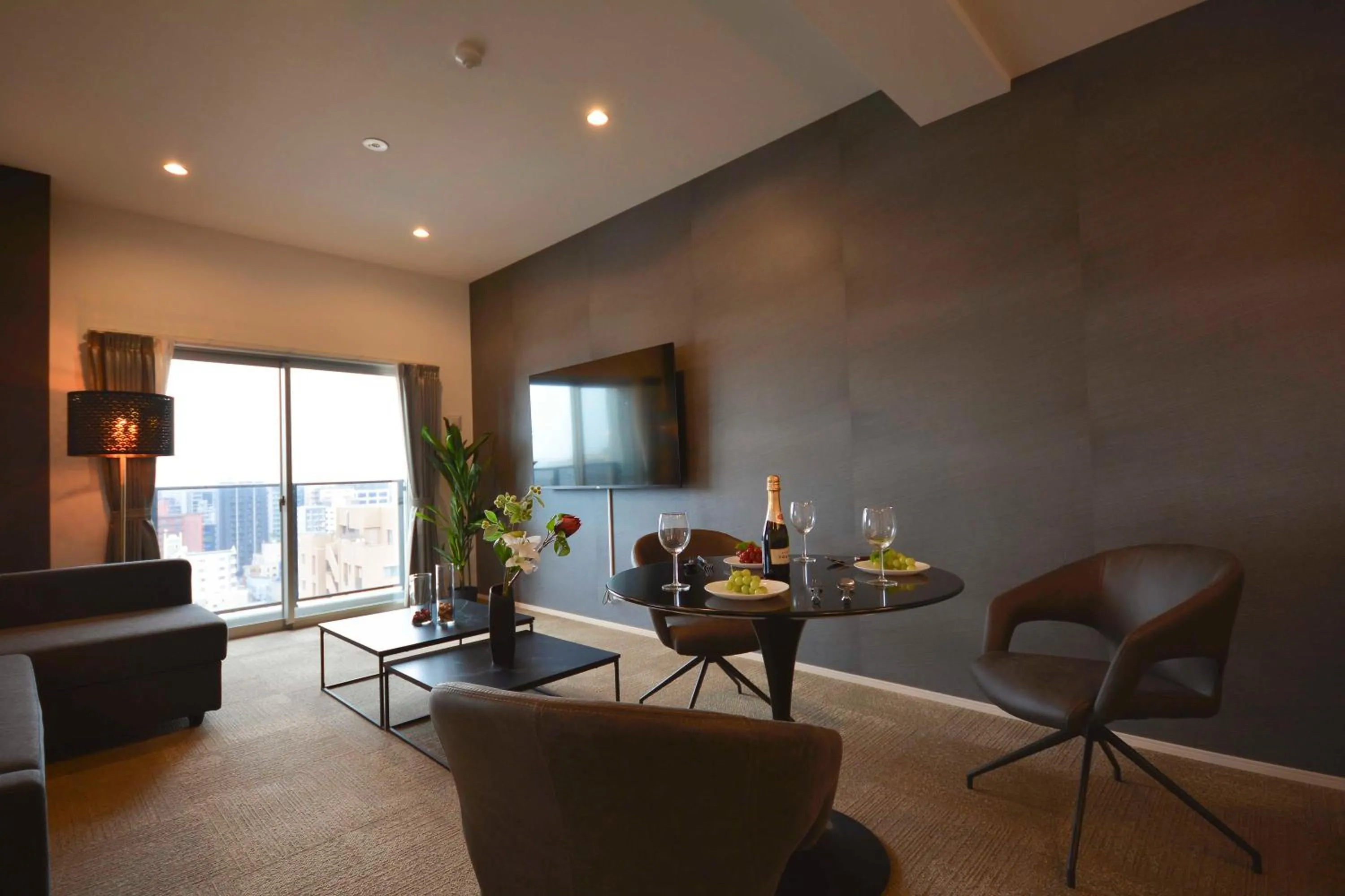 Living room in The Grand Residence Hotel Tenjin