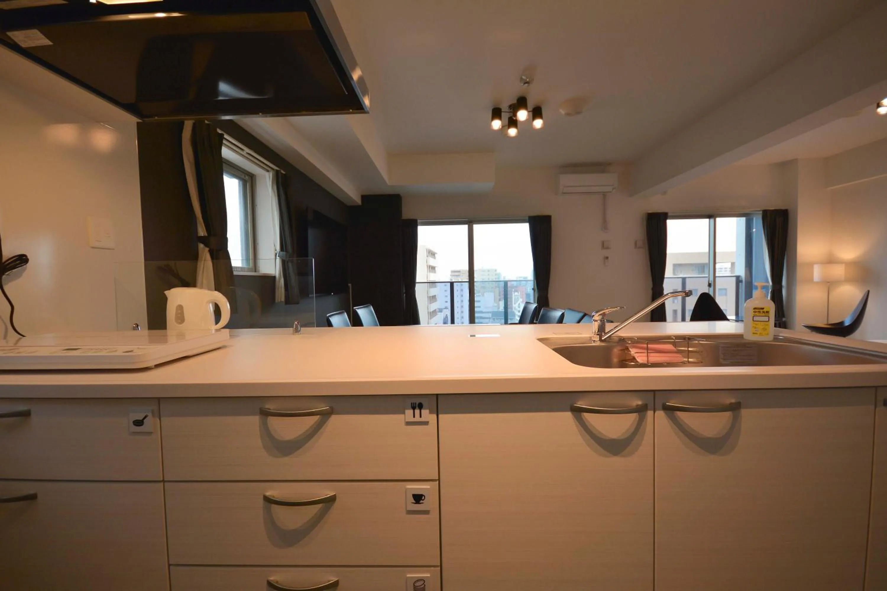 Kitchen or kitchenette in The Grand Residence Hotel Tenjin