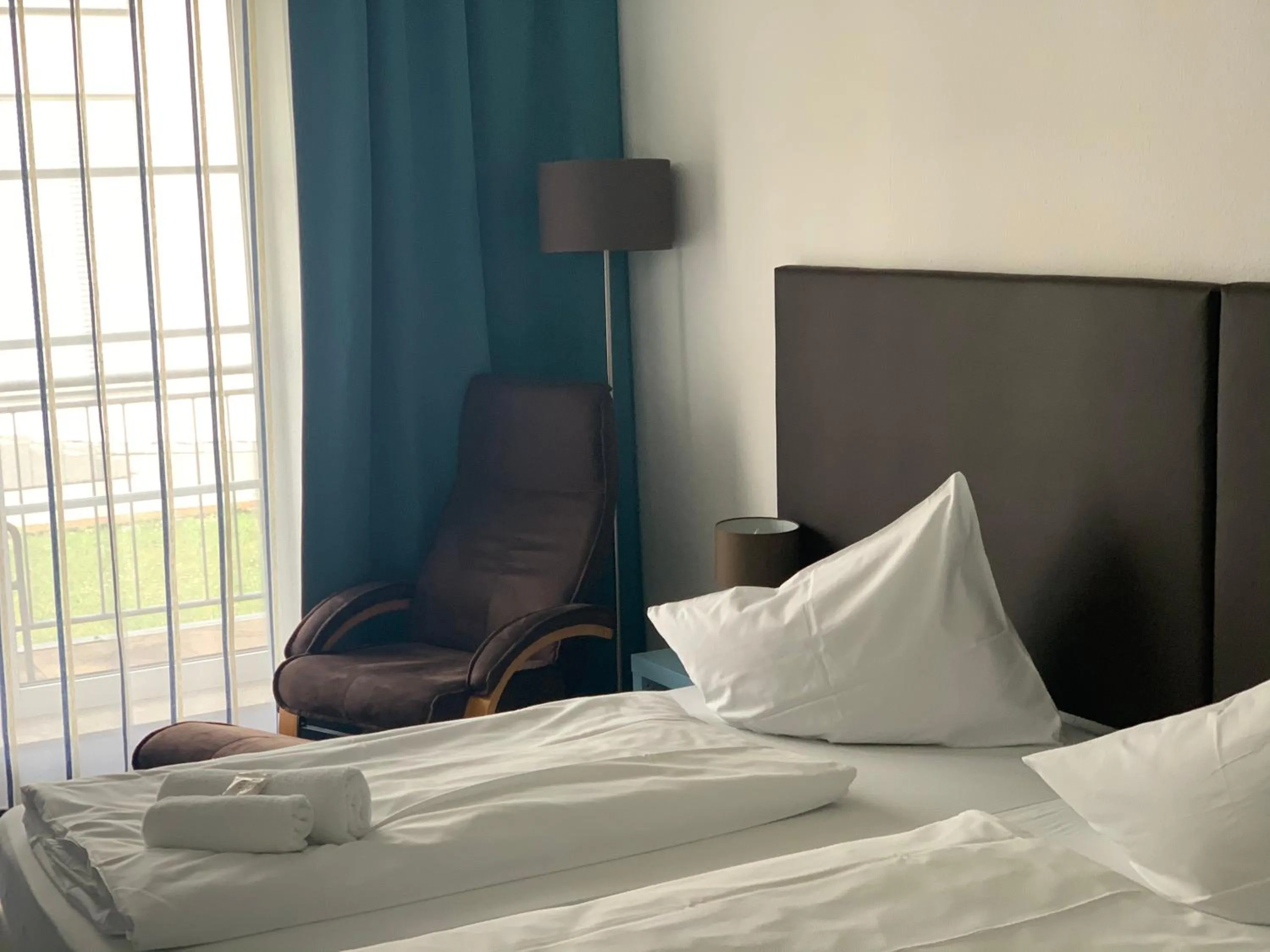 Photo of the whole room, Bed in Residenz Hotel Giessen