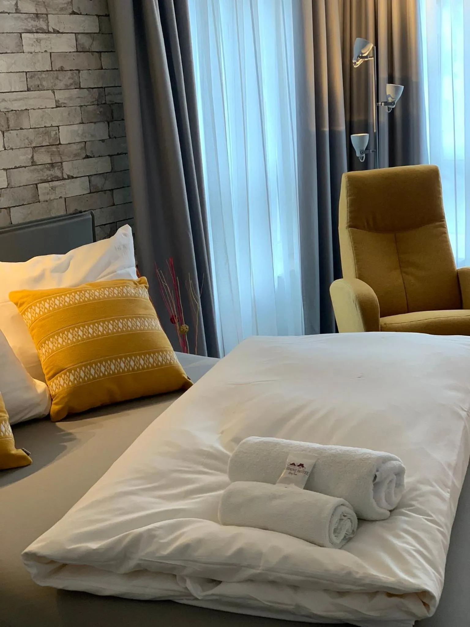 Photo of the whole room, Bed in Residenz Hotel Giessen