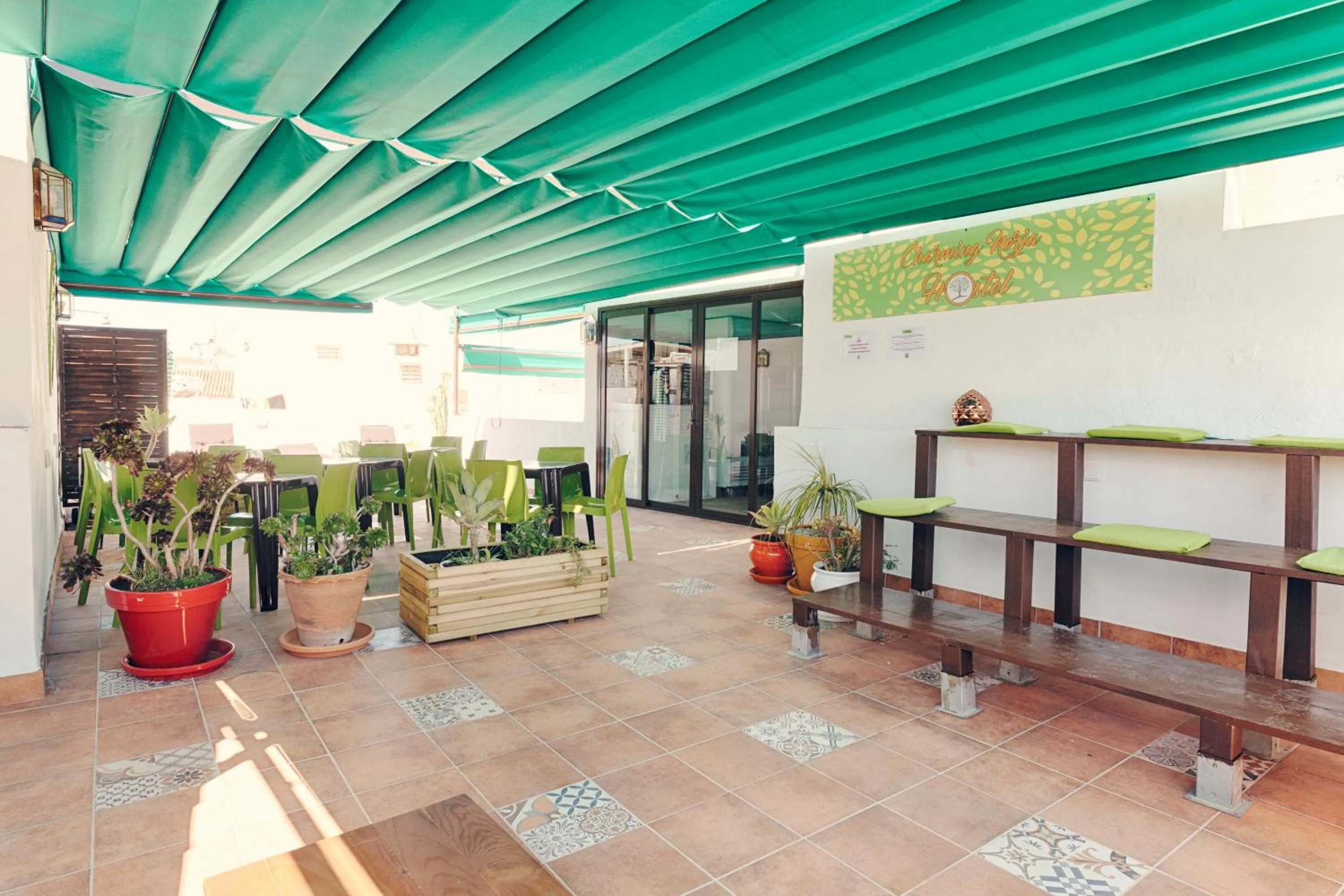 Balcony/Terrace in Charming Nerja Hostel