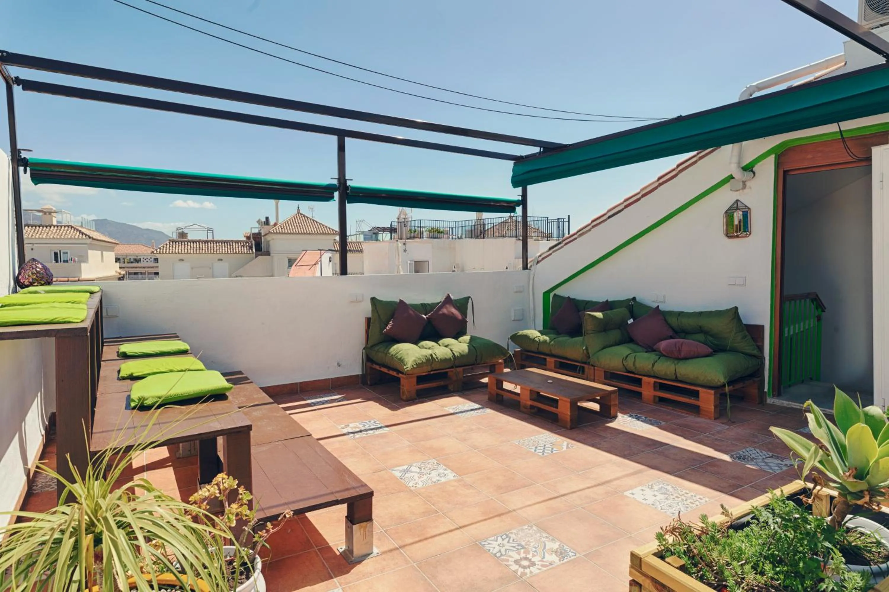 Balcony/Terrace in Charming Nerja Hostel