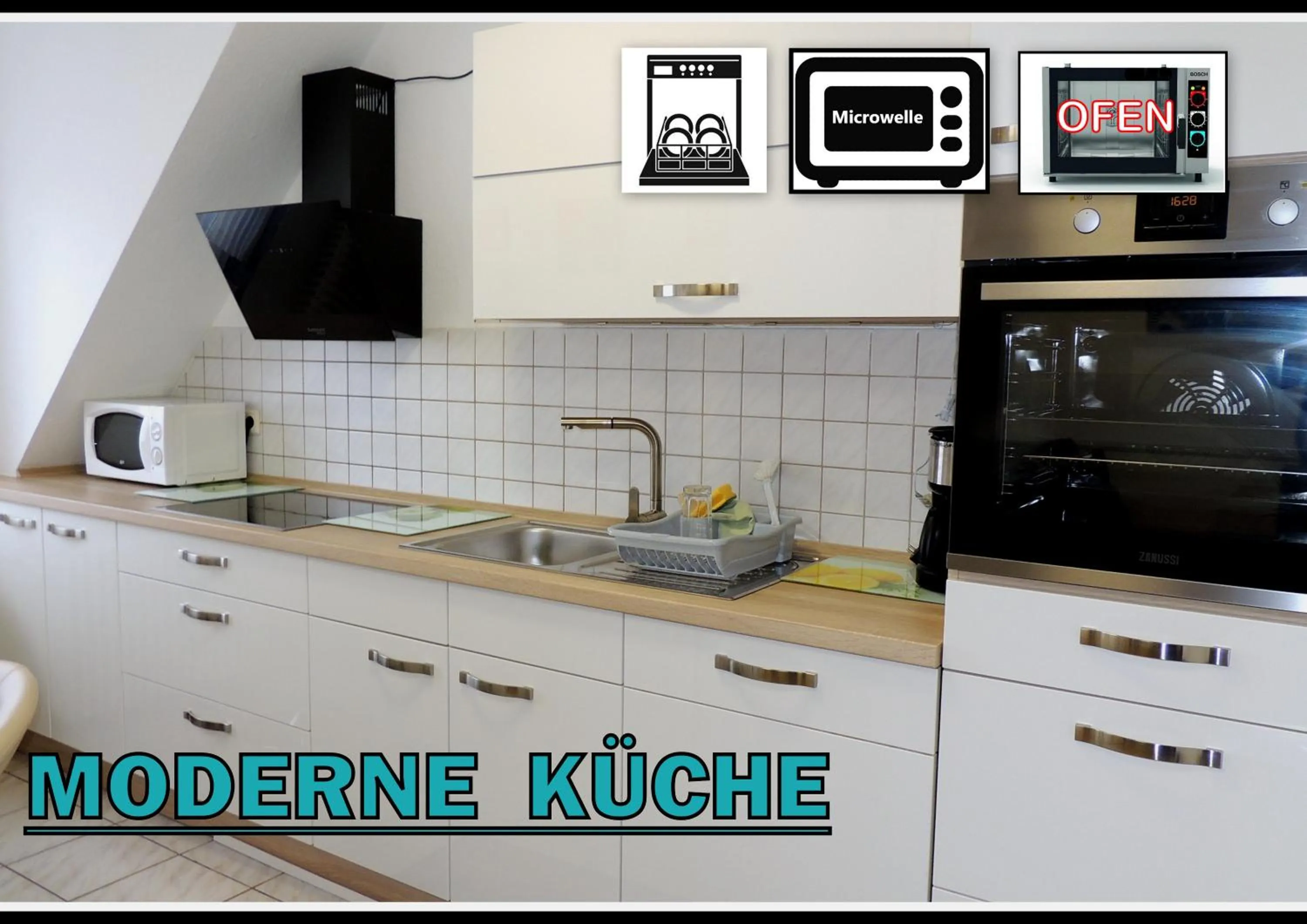 dishwasher in Appartements 4U Rodenbach