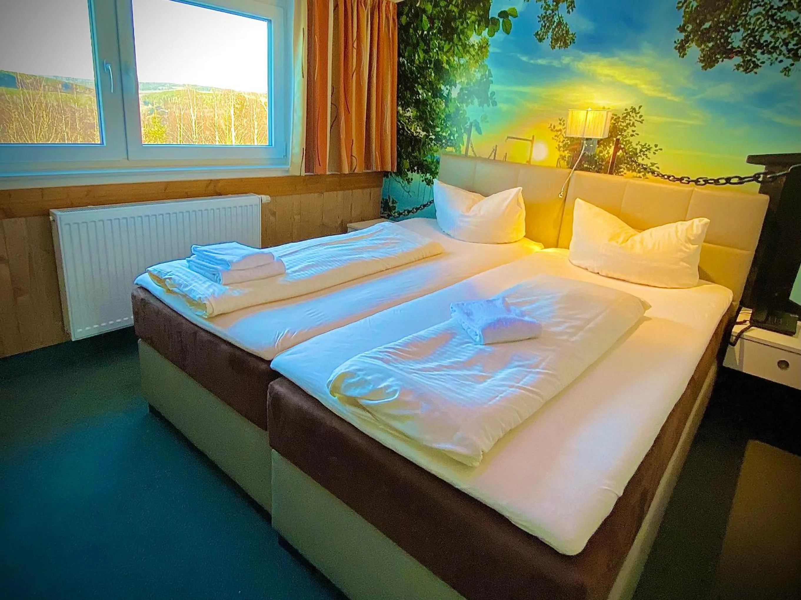 Bed in Meister BÄR HOTEL Frankenwald