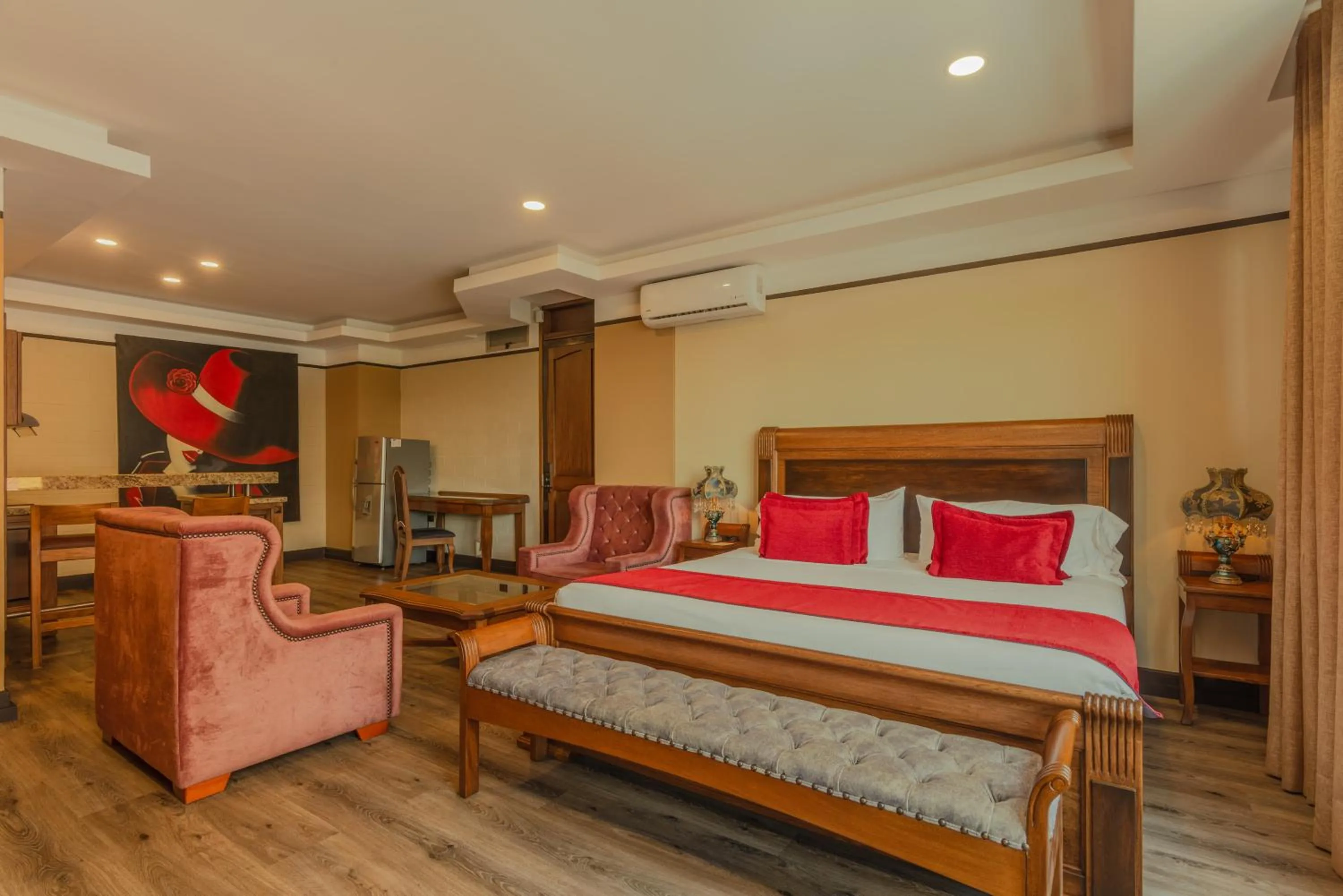 Bed in Hotel Du Parc