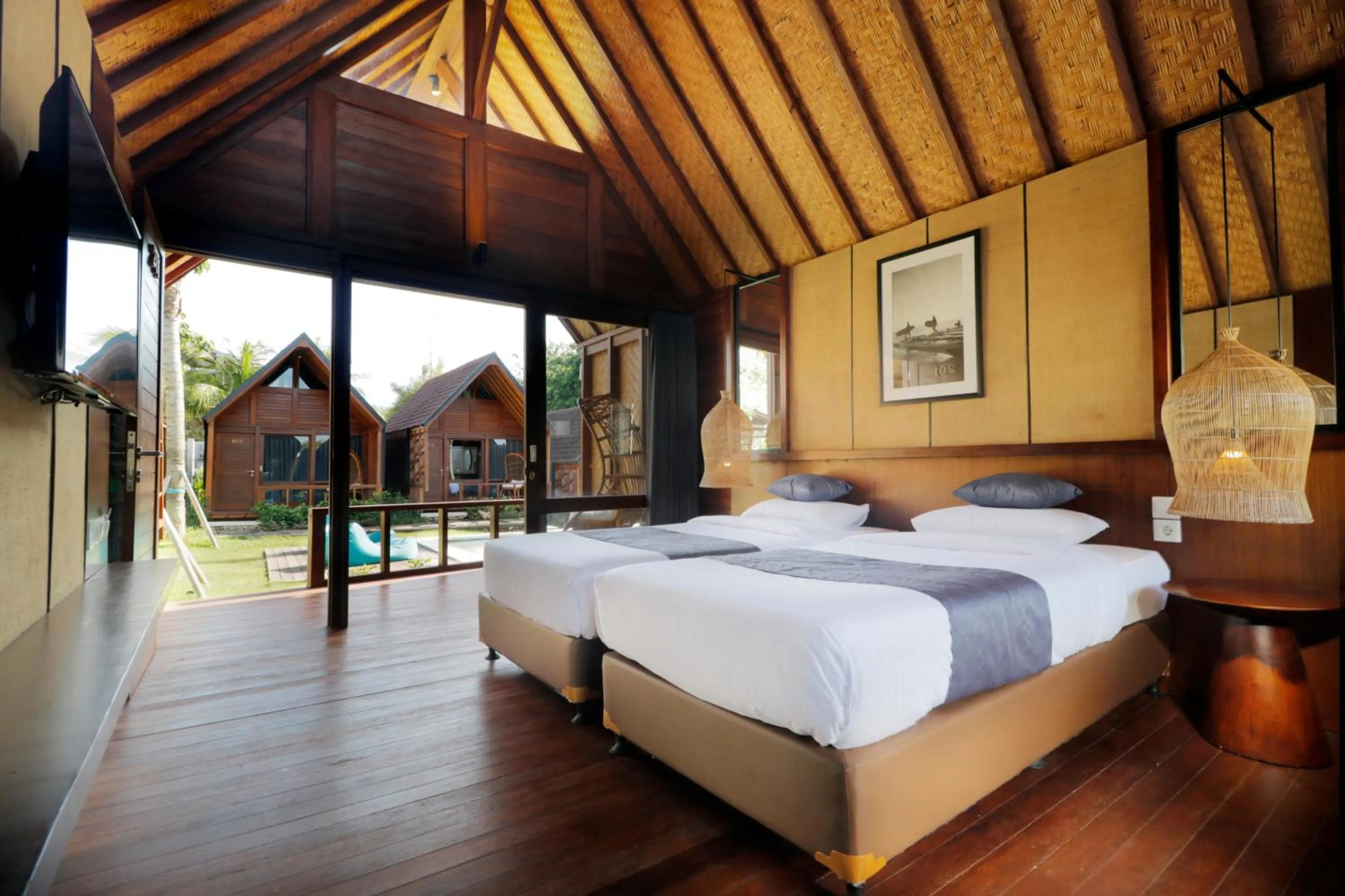 Photo of the whole room, Bed in Bingin Lodge Uluwatu
