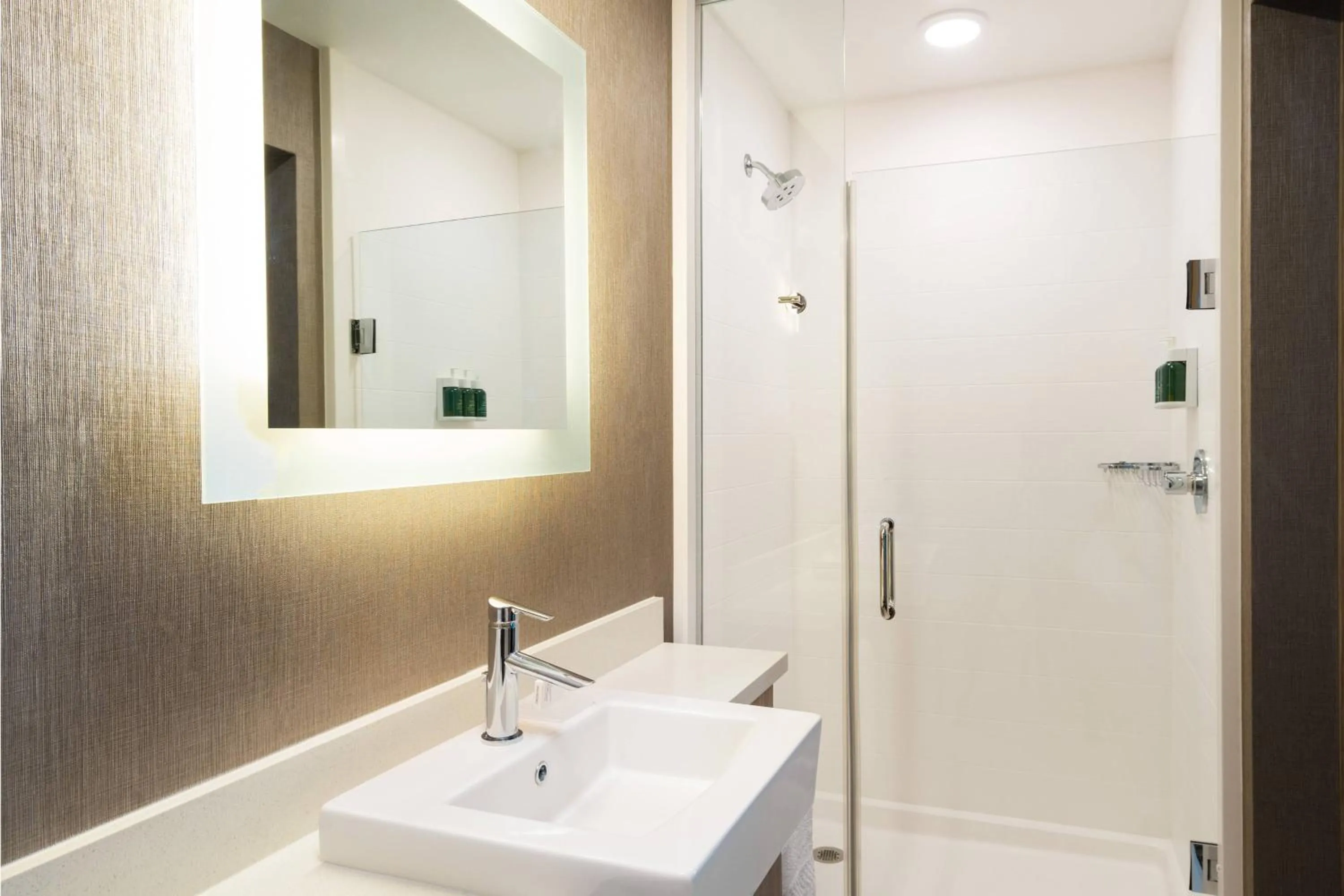 Bathroom in SpringHill Suites Spokane Airport