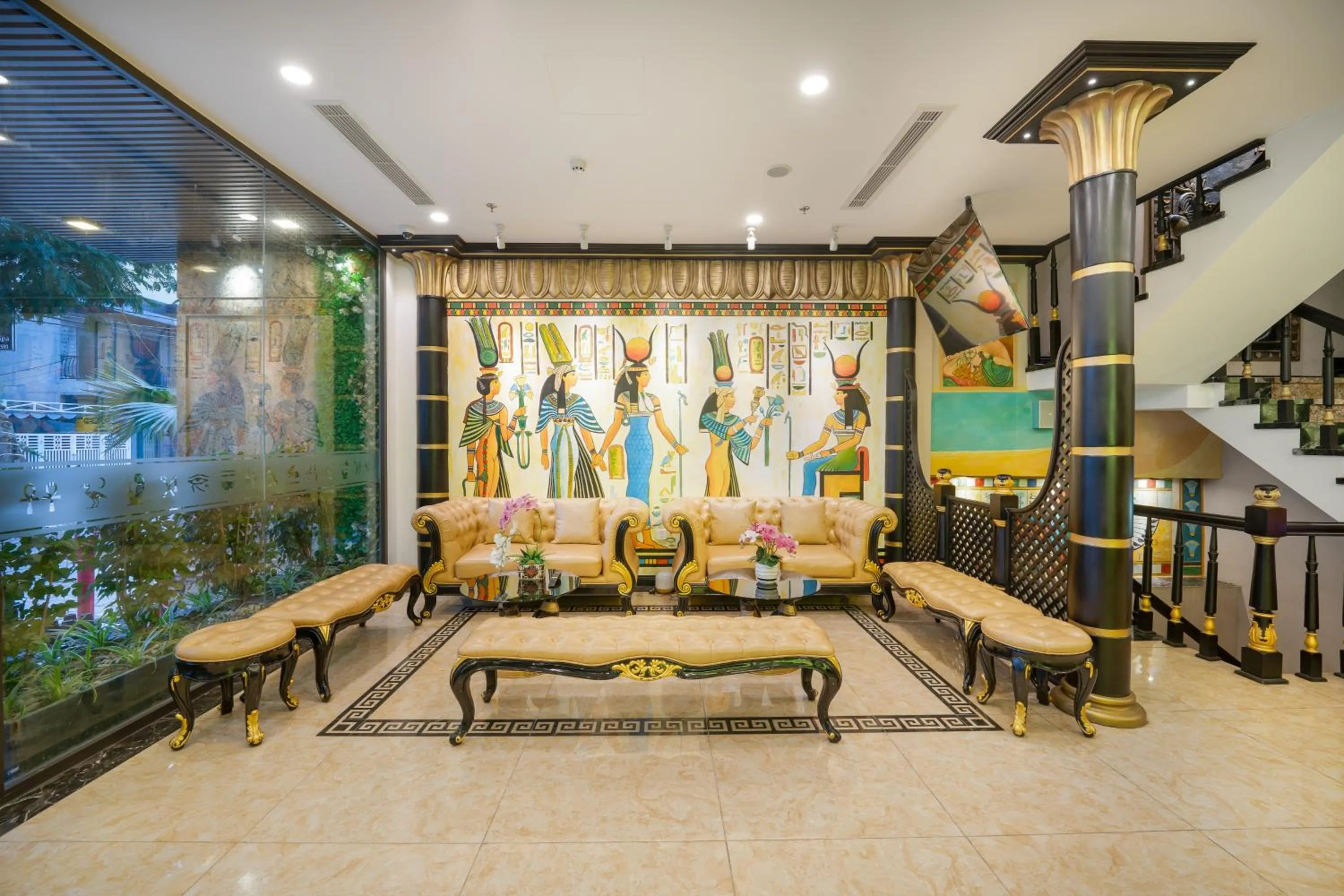 Seating area in Pharaoh Boutique Hotel Danang
