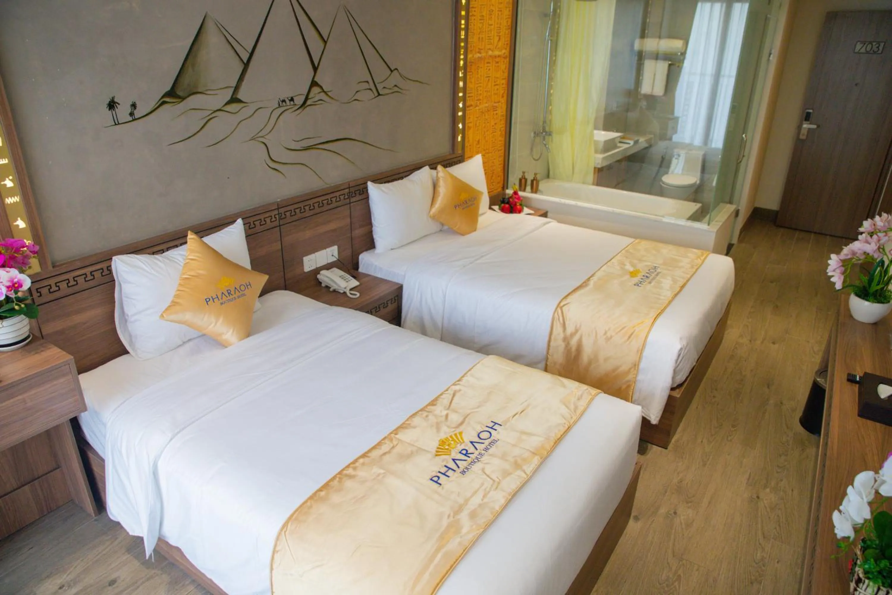 Photo of the whole room, Bed in Pharaoh Boutique Hotel Danang