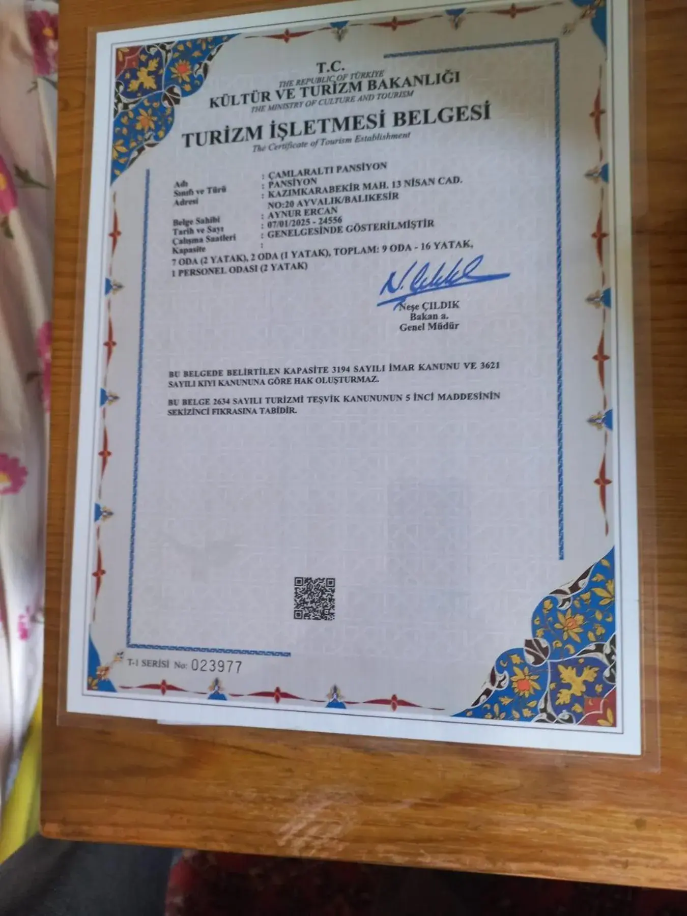 Luxury Quadruple Room in Çamlaraltıpansiyon Luxury Quadruple Room in Çamlaraltıpansiyon