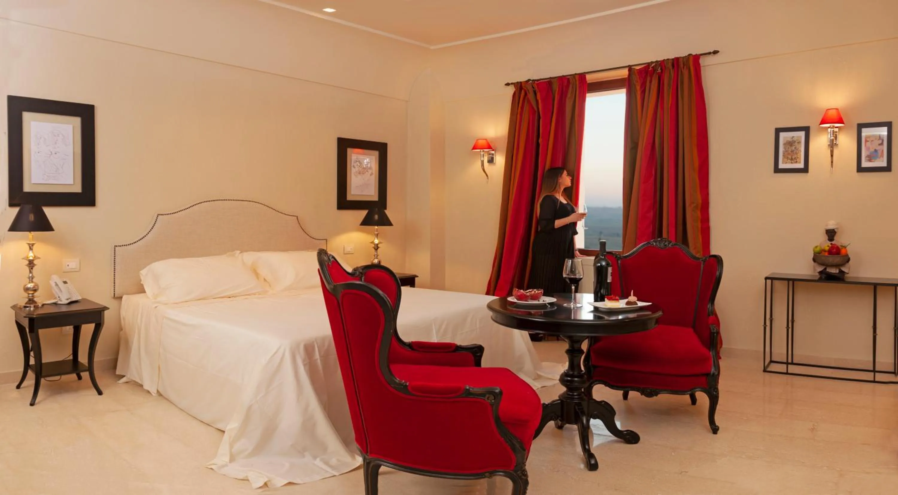 Bed in Alvino Relais Mulino Contemporaneo