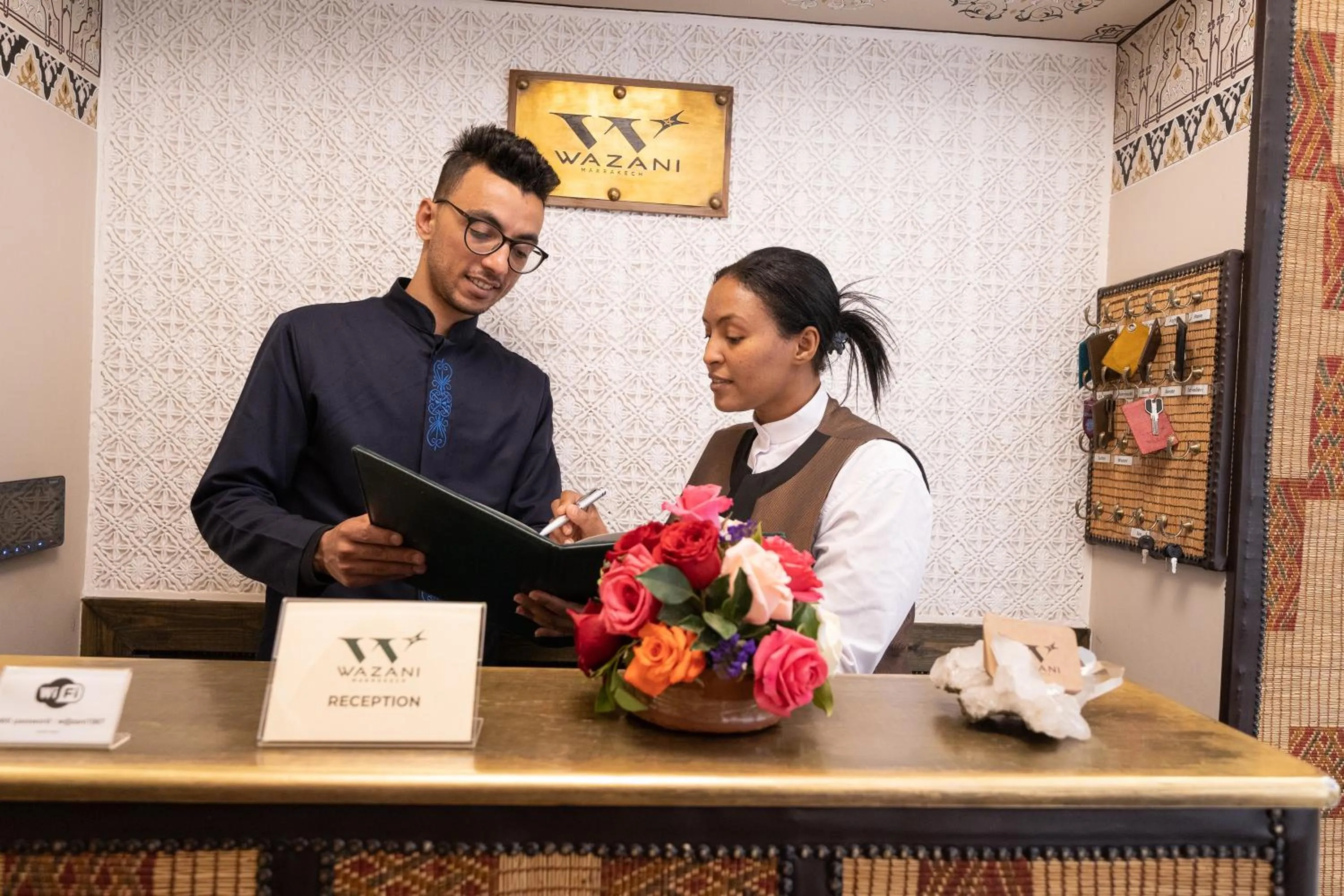 Lobby or reception in Riad Wazani Square & SPA