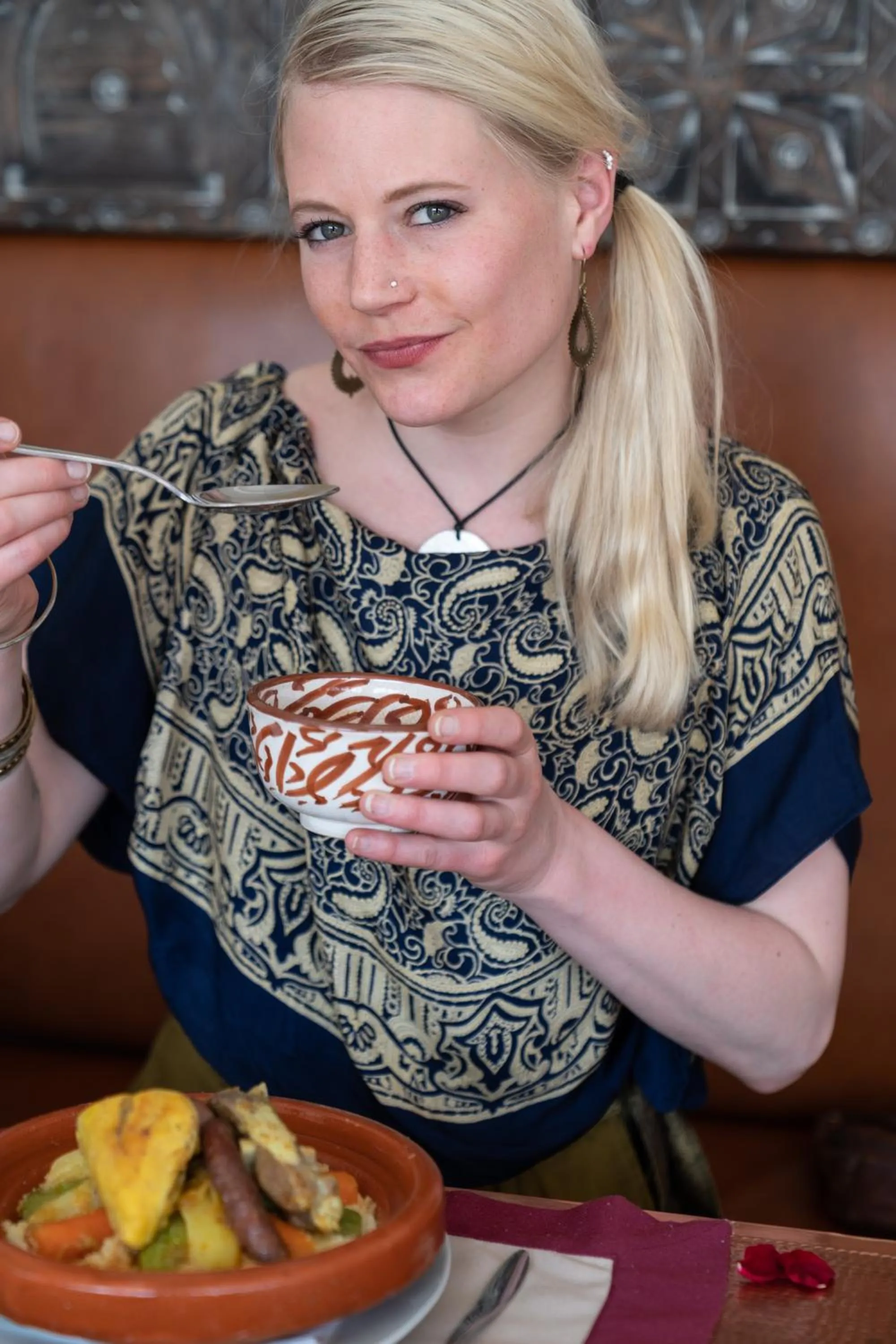 Food and drinks in Riad Wazani Square & SPA