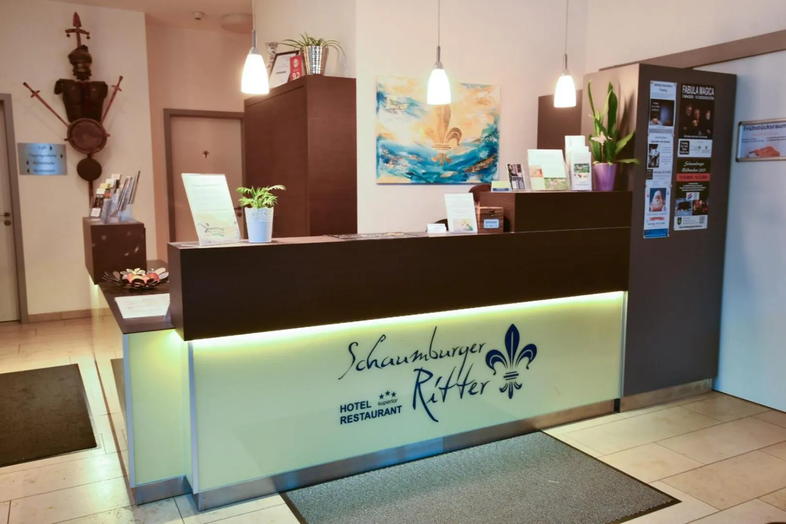 Lobby or reception in Hotel & Restaurant Schaumburger Ritter, Rinteln