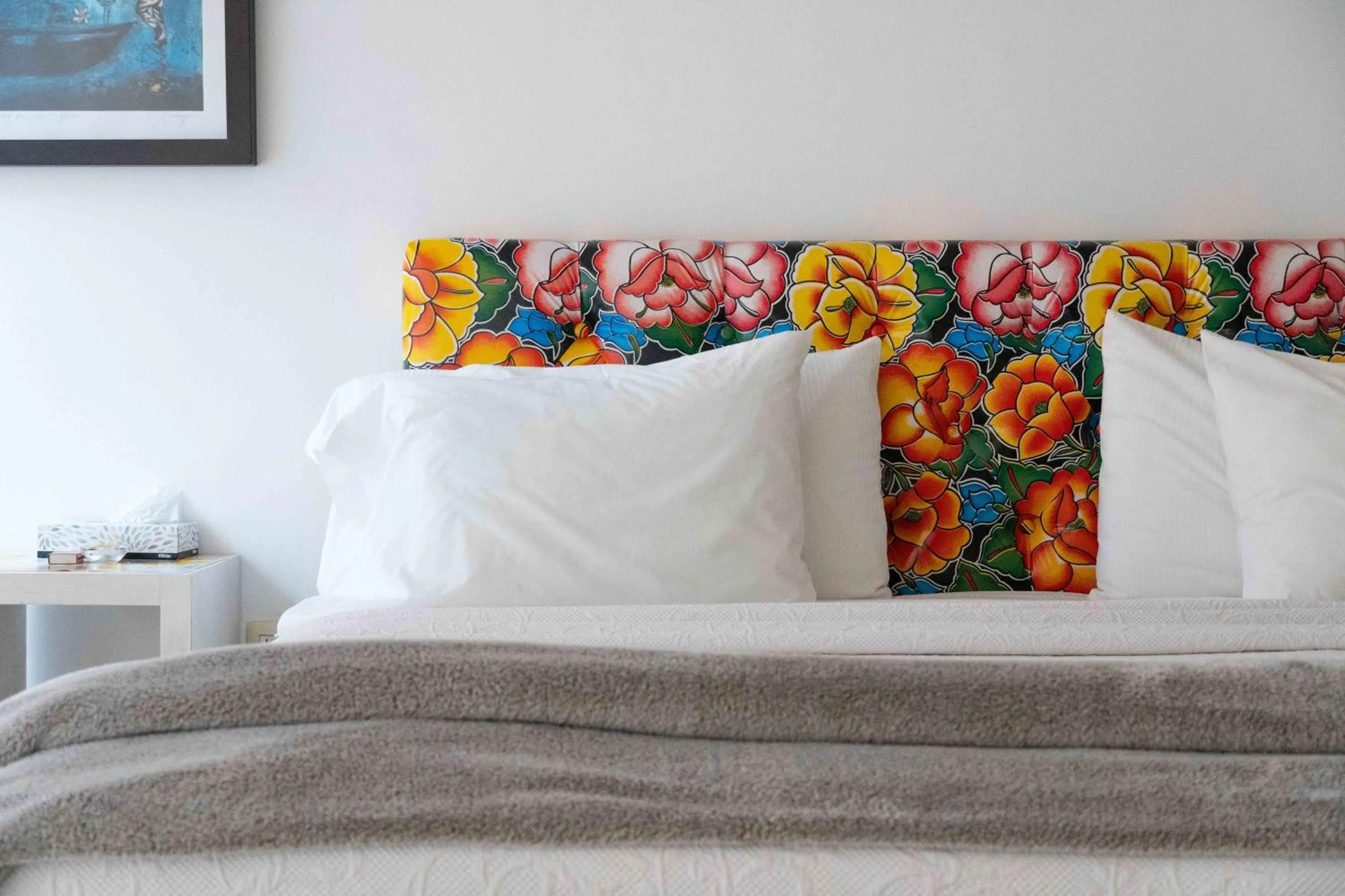 Bed in Hotel Cosijo - San Jeronimo Tlacochahuaya