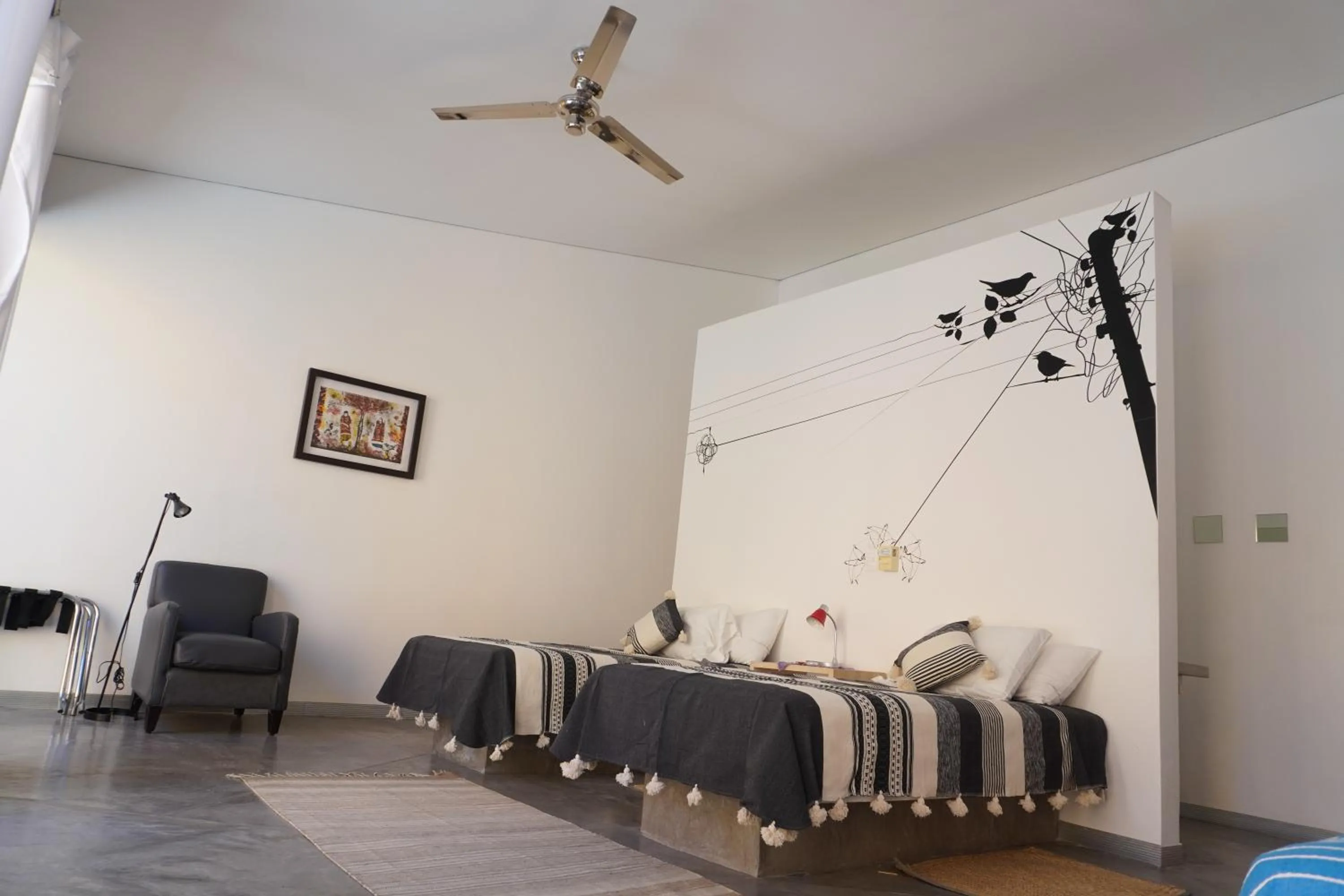 Bed in Hotel Cosijo - San Jeronimo Tlacochahuaya