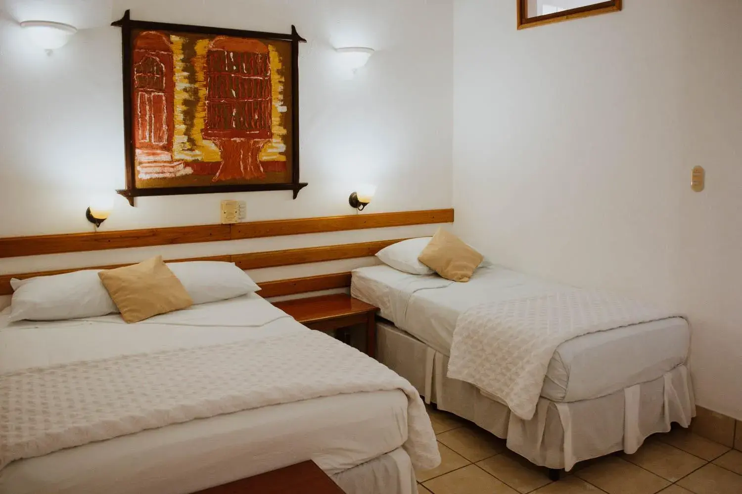 Twin Room with City View in Hotel Casa Amelia Twin Room with City View in Hotel Casa Amelia