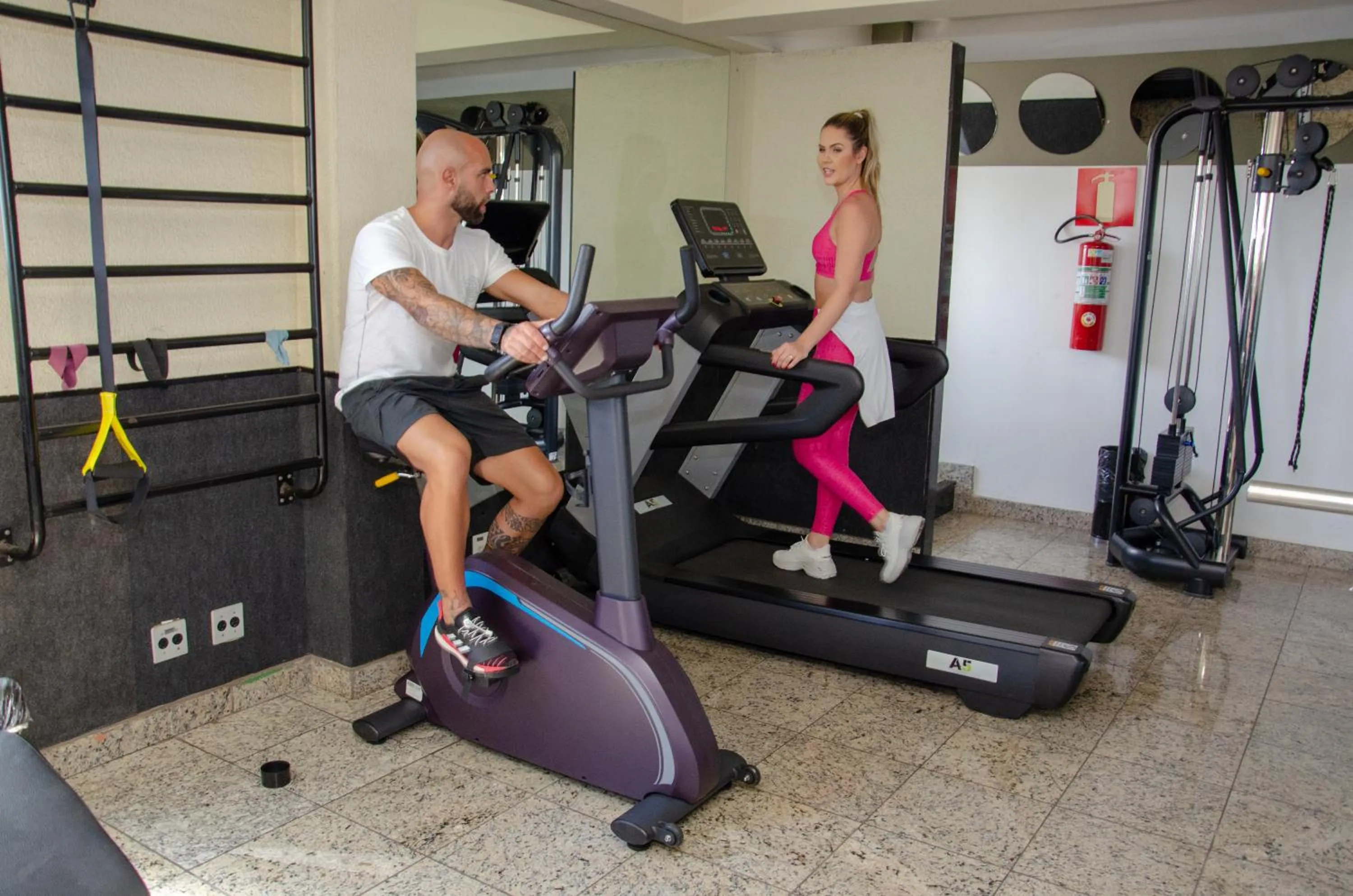 Fitness centre/facilities in Manferrari Hotel