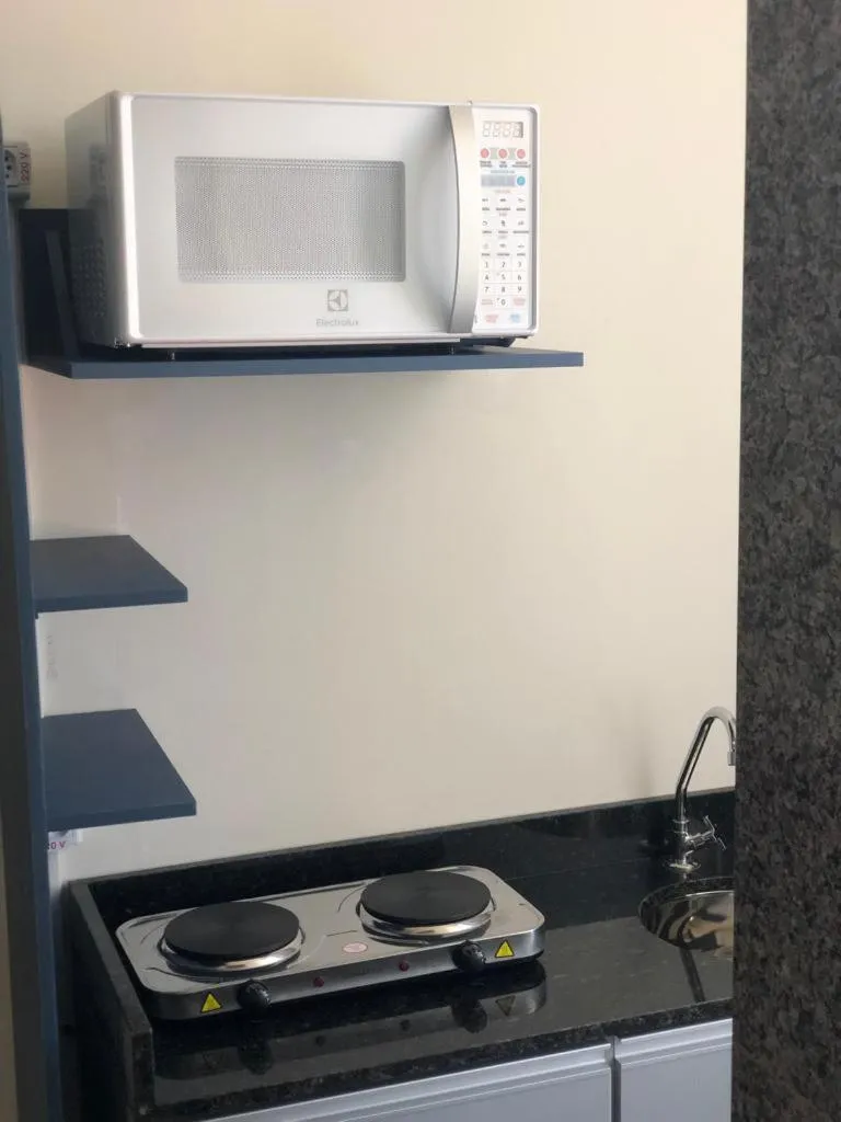 Kitchen or kitchenette in Manferrari Hotel