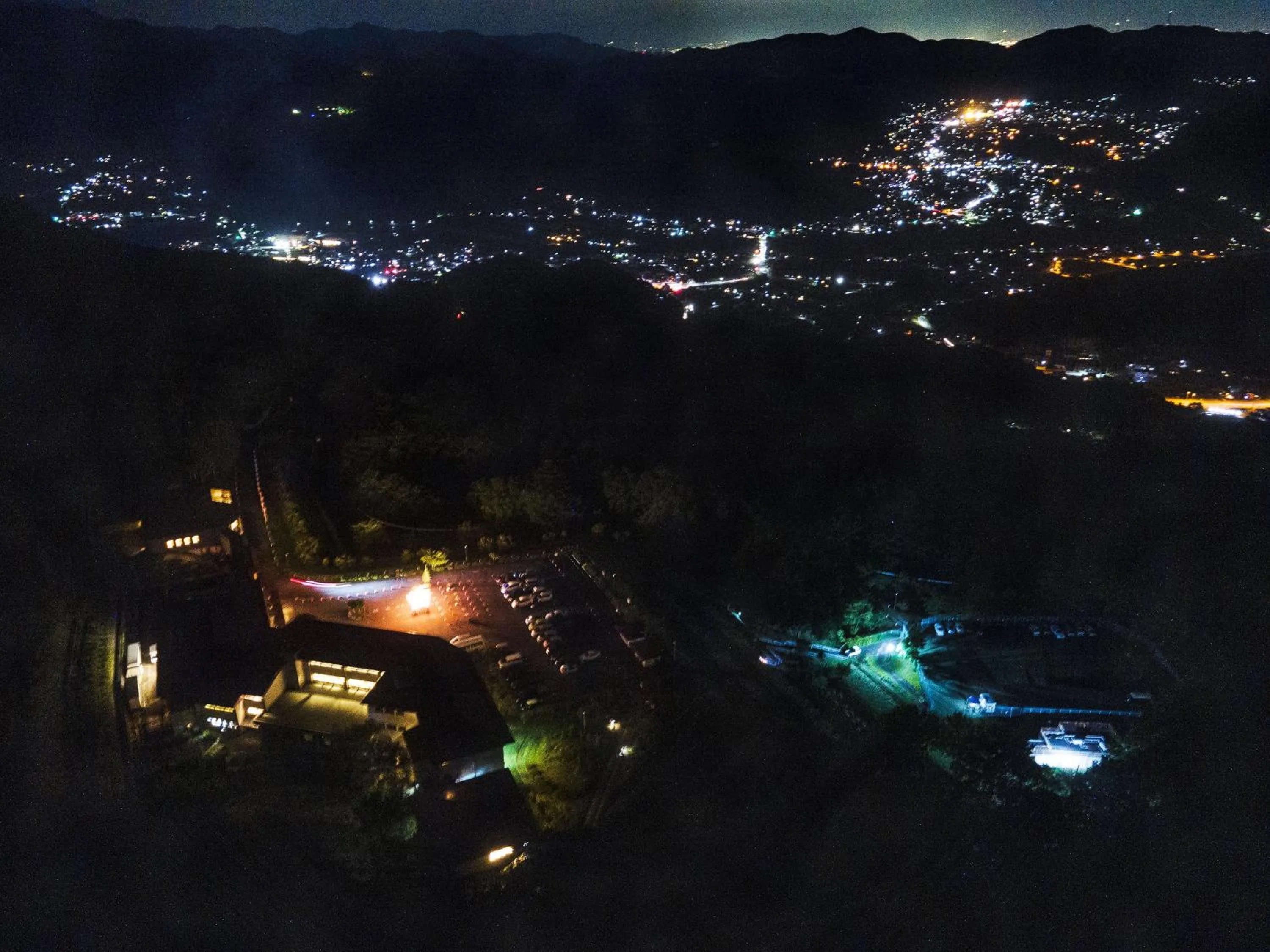 Night in Ikoi no Mura Heritage Minoyama