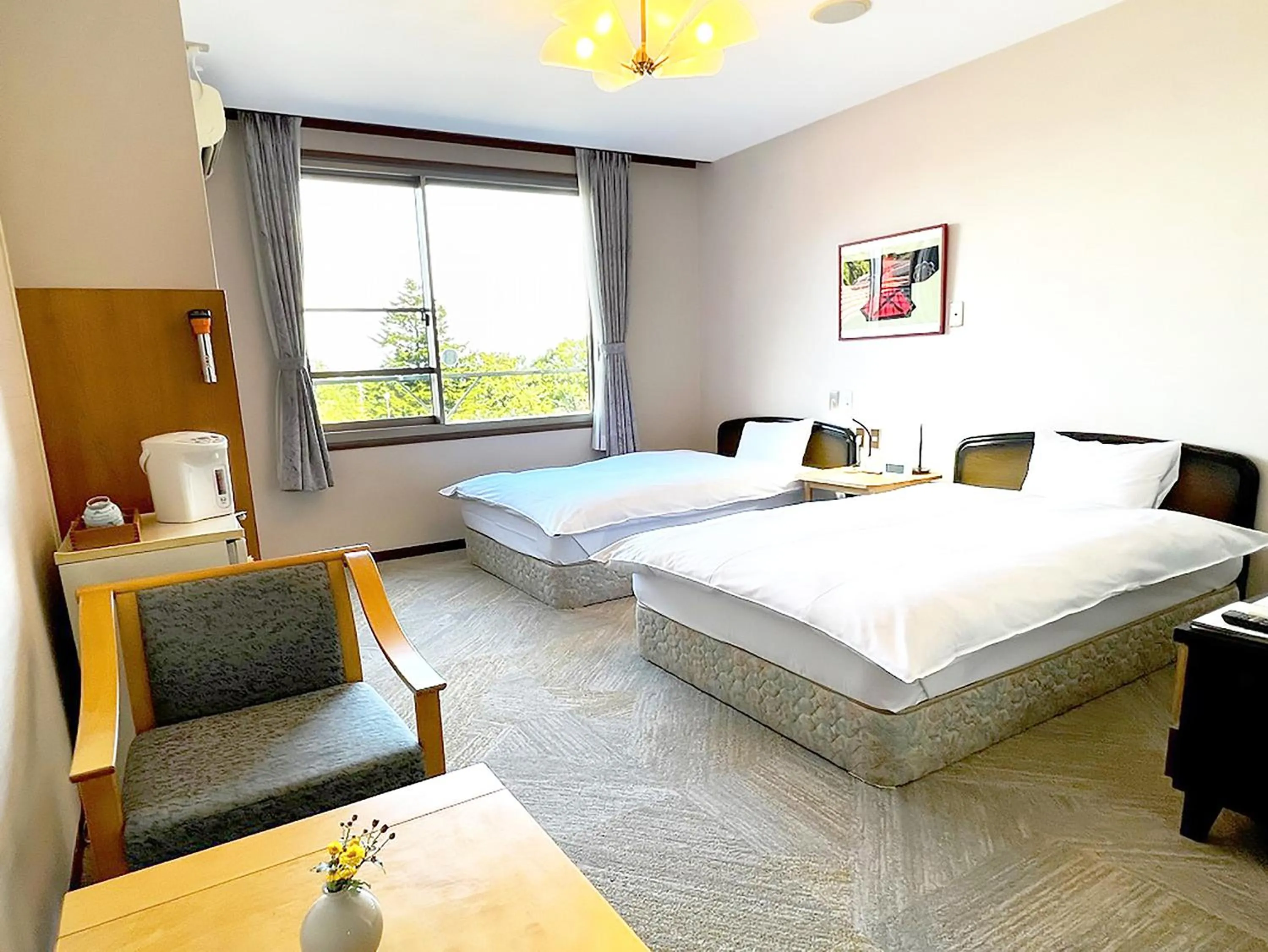 Bed in Ikoi no Mura Heritage Minoyama