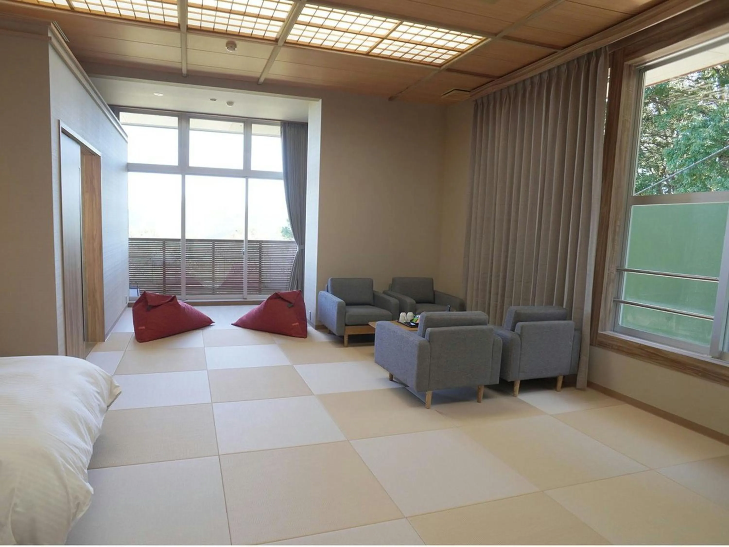 Bed in Ikoi no Mura Heritage Minoyama