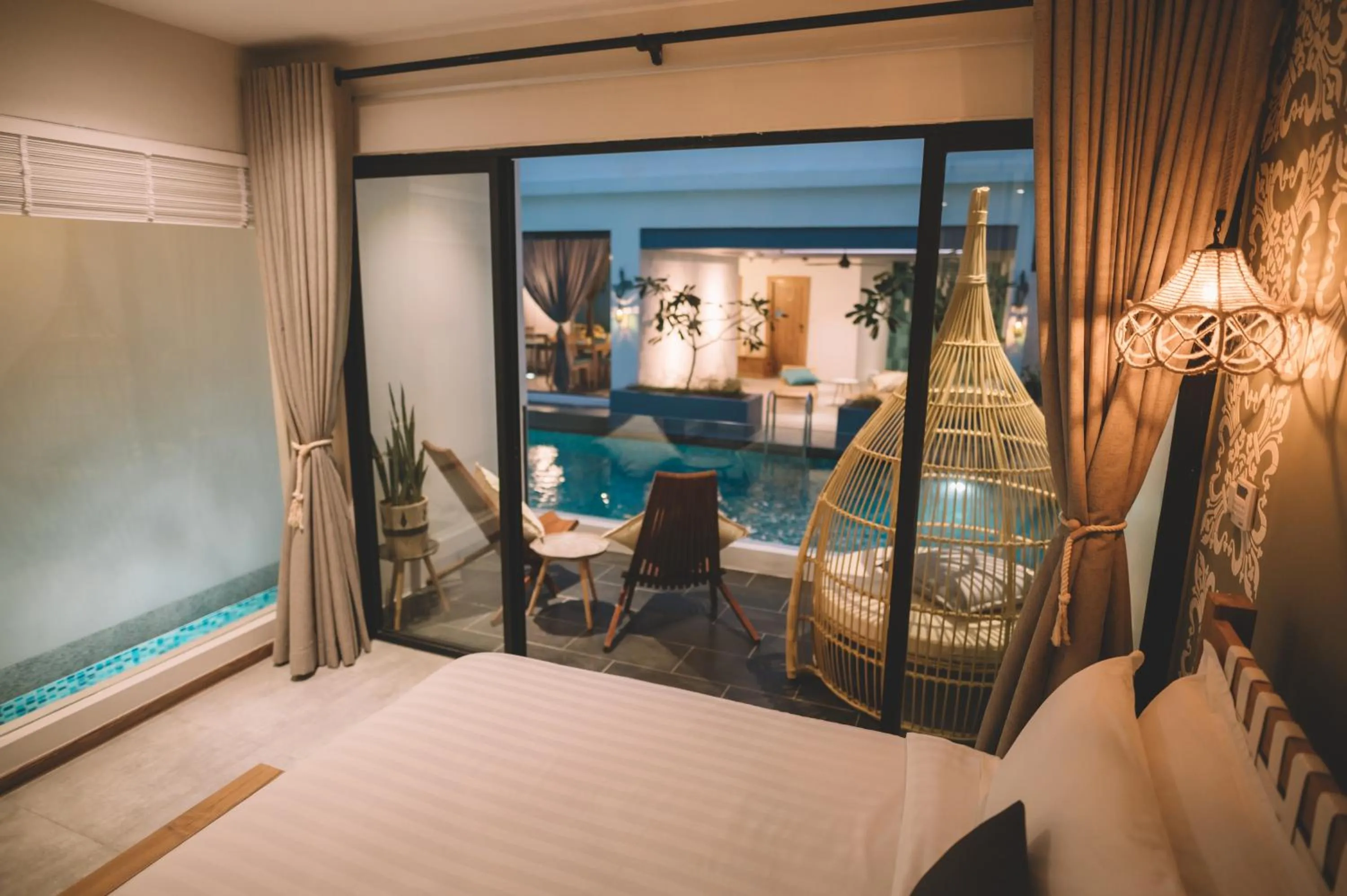 Seating area, Bed in La Villa Langkawi - Private Pool