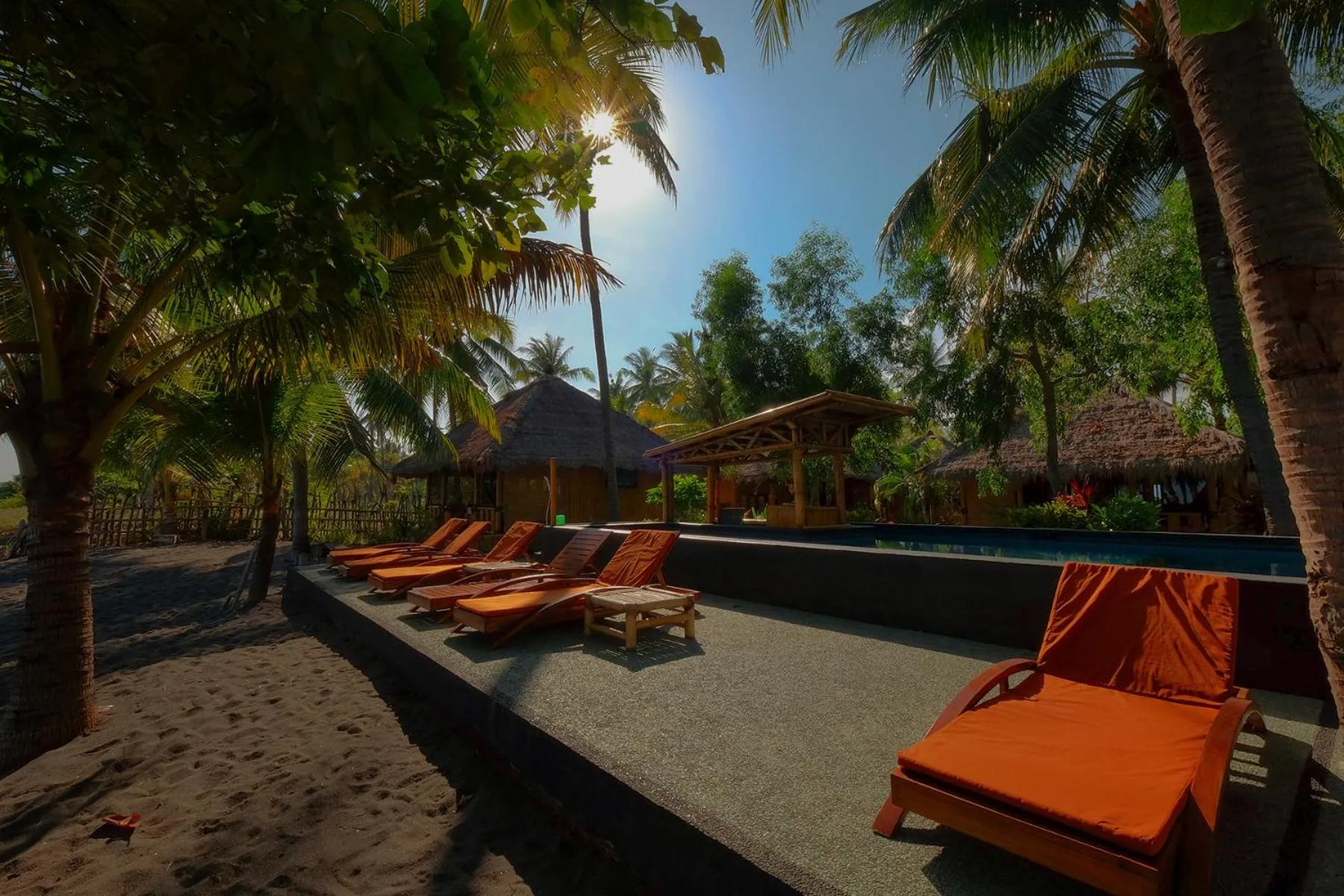 Patio in Rinjani Beach Eco Resort