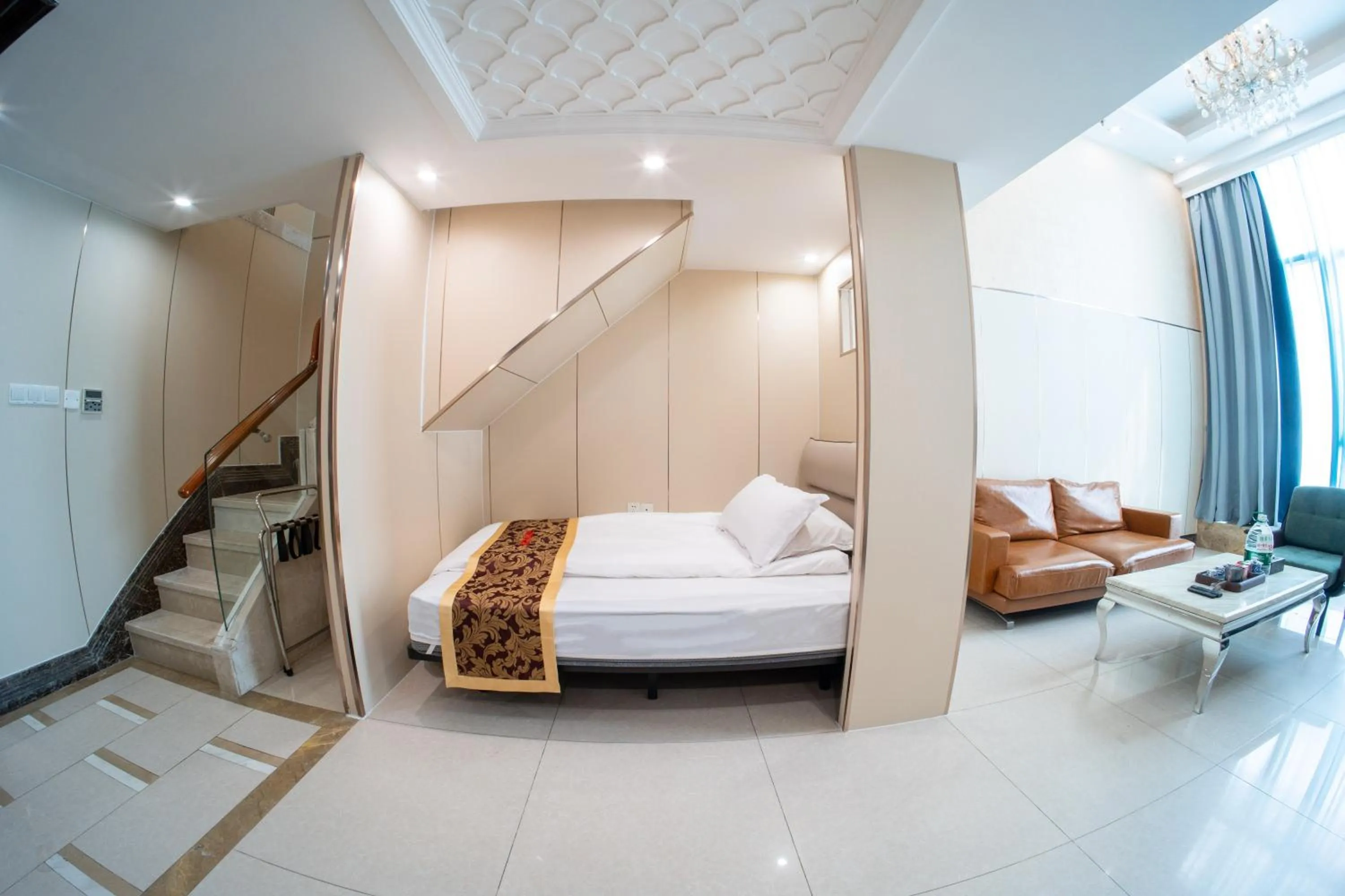 Bed in Louidon Mega Apartment Of Kam Rueng Plaza