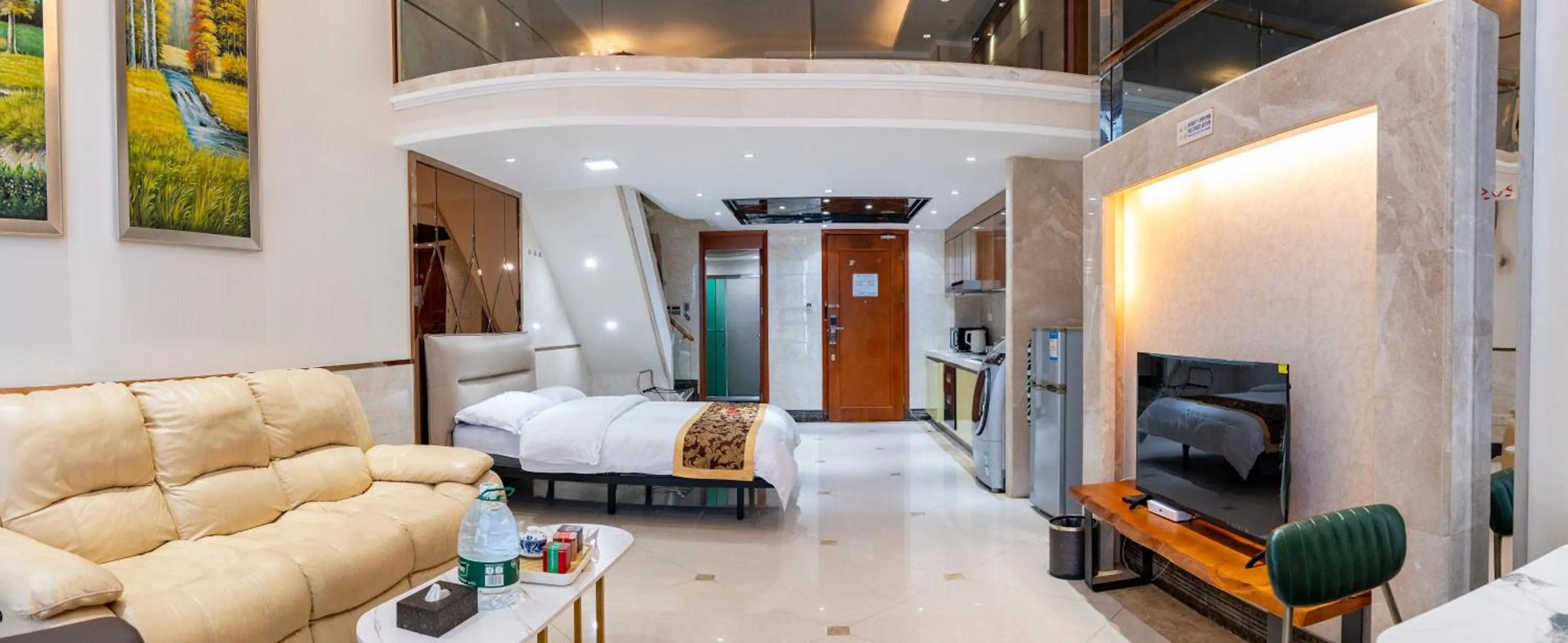 Bed in Louidon Mega Apartment Of Kam Rueng Plaza