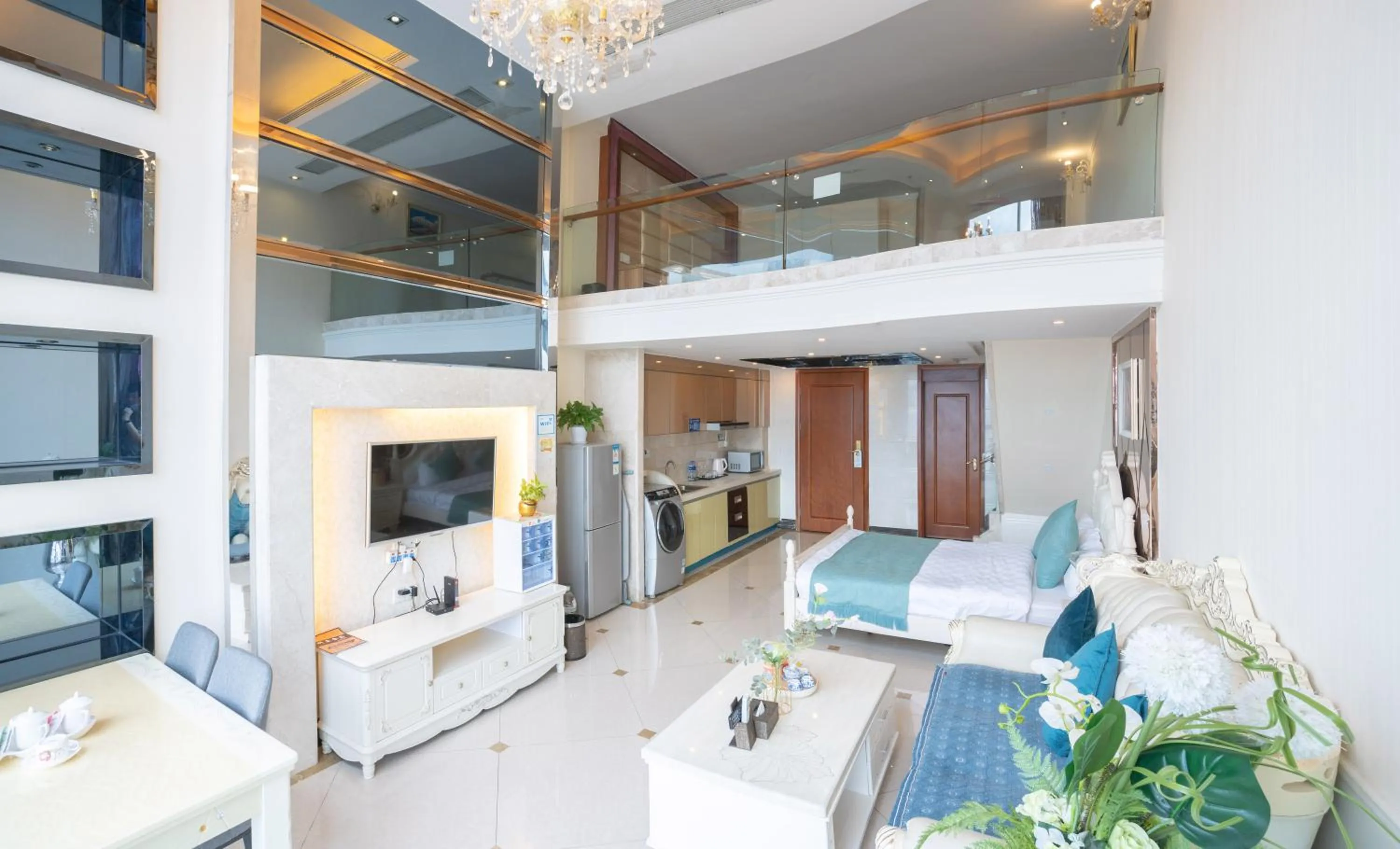 TV and multimedia in Louidon Mega Apartment Of Kam Rueng Plaza - Sunshine Apartment