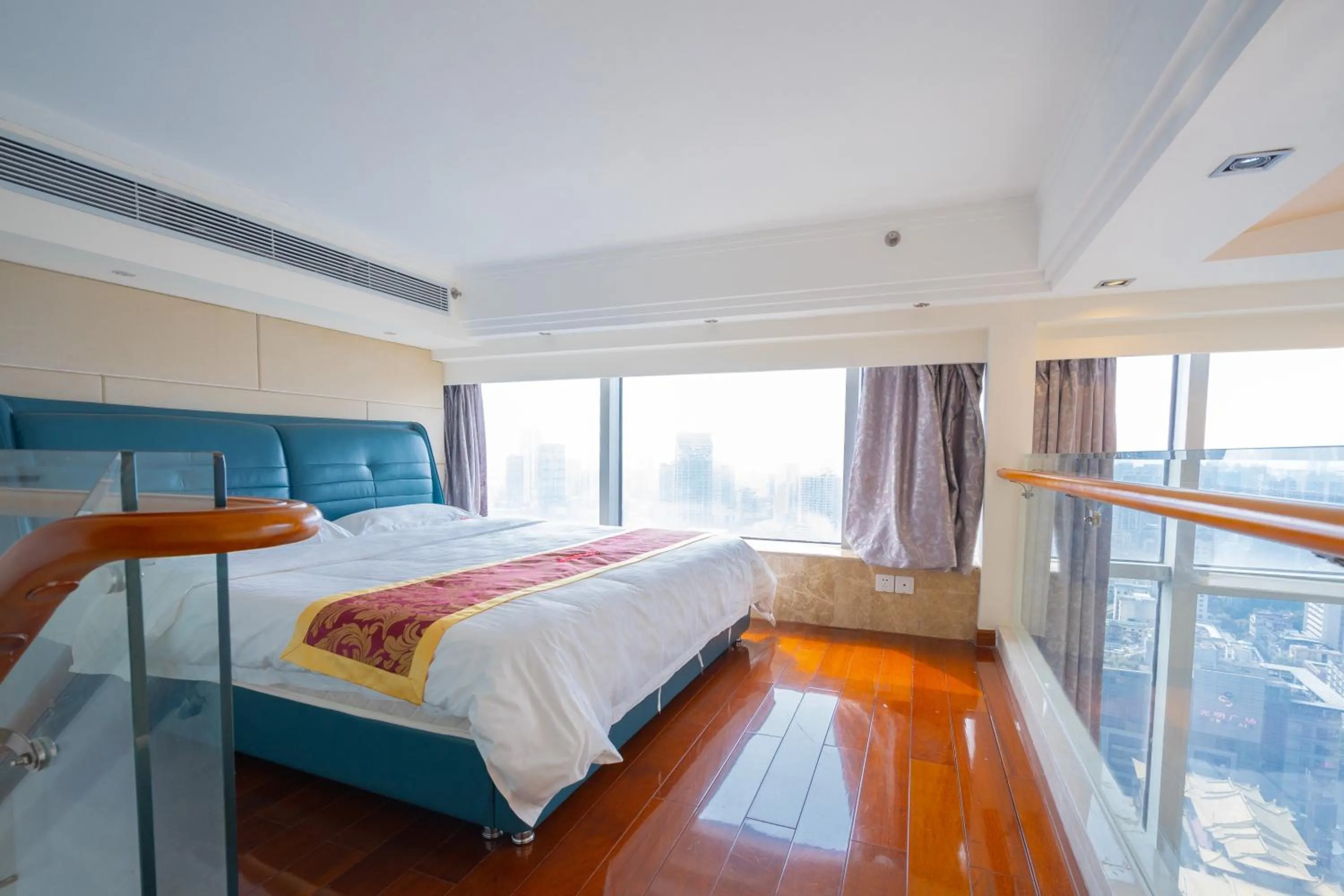 Bed in Louidon Mega Apartment Of Kam Rueng Plaza - Sunshine Apartment