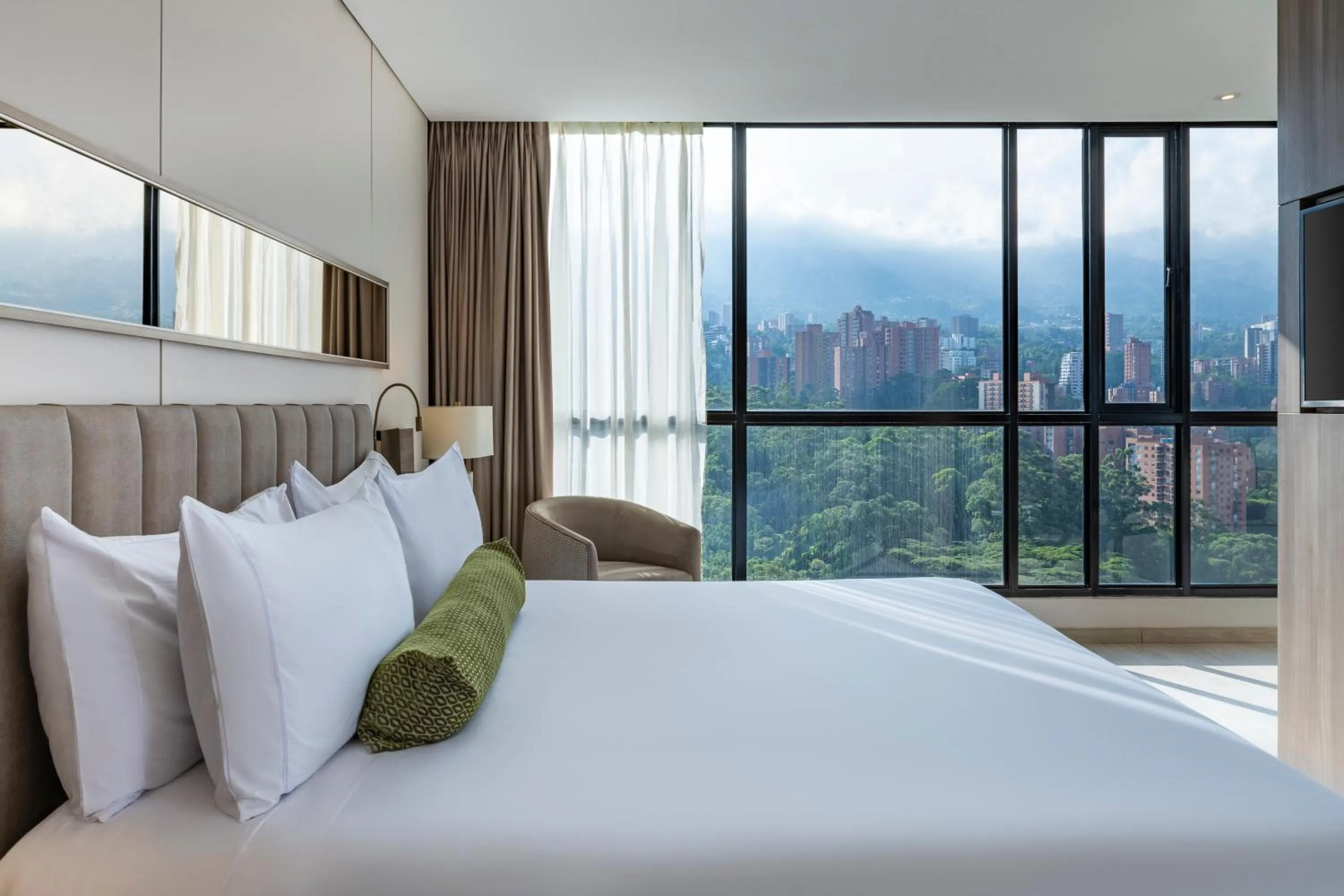Bed in Hotel York Luxury Suites Medellin by Preferred