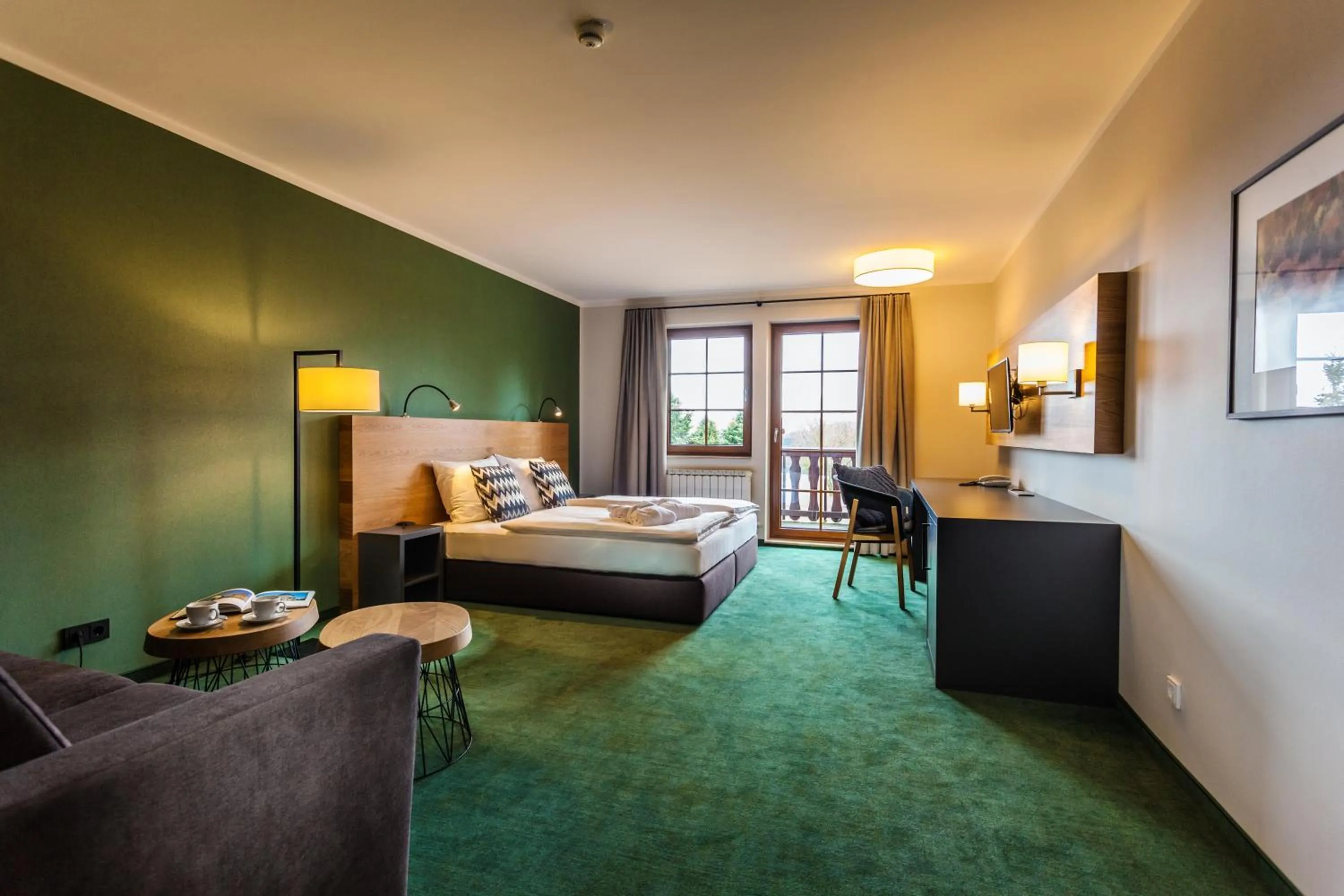 Photo of the whole room, Bed in Waldhotel Kreuztanne