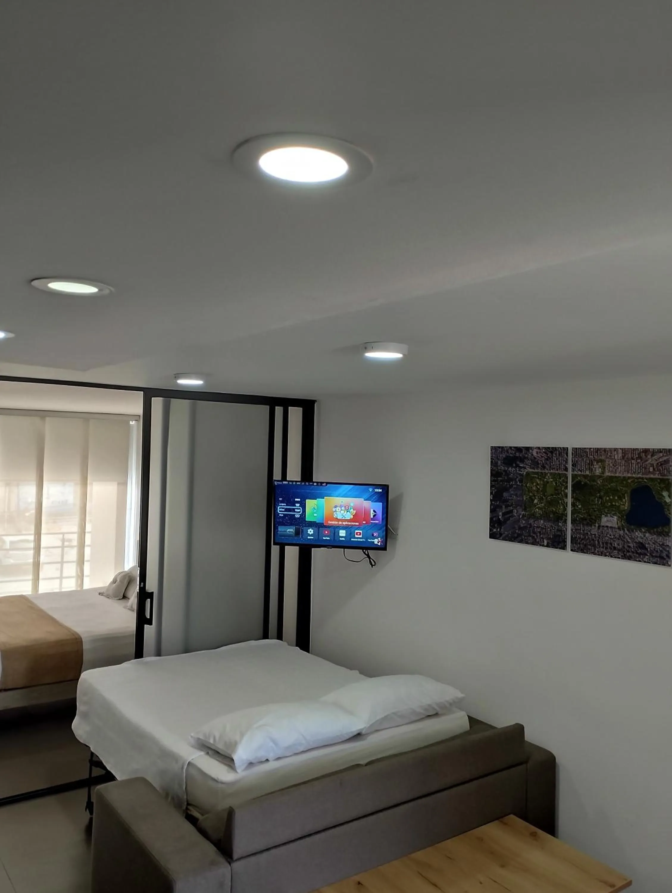 Bed in Berilo Deluxe Apartahotel