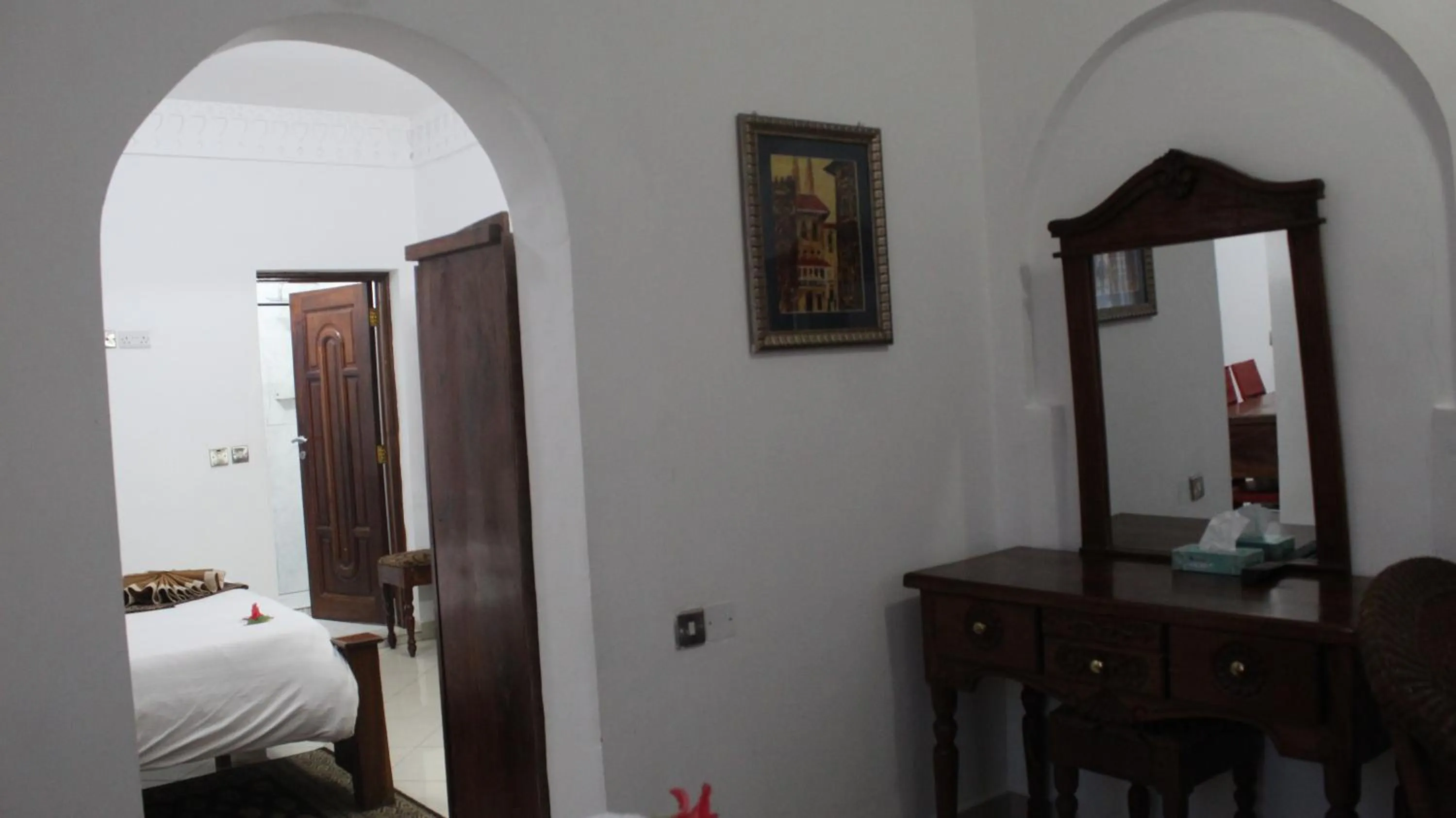 Bed in Al-Minar Hotel