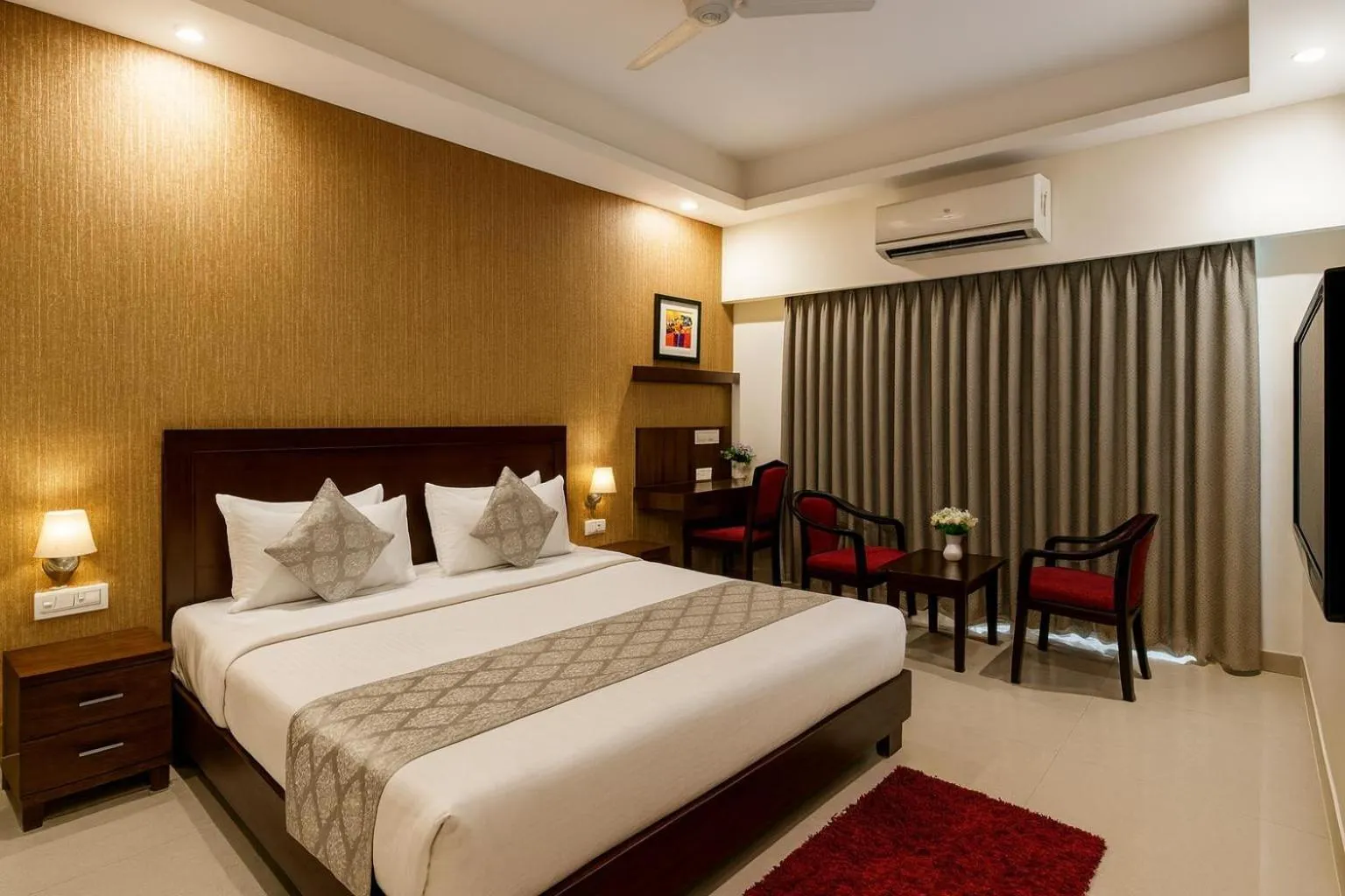 Bed in Hotel Zion Inn, Cantonment, Varanasi