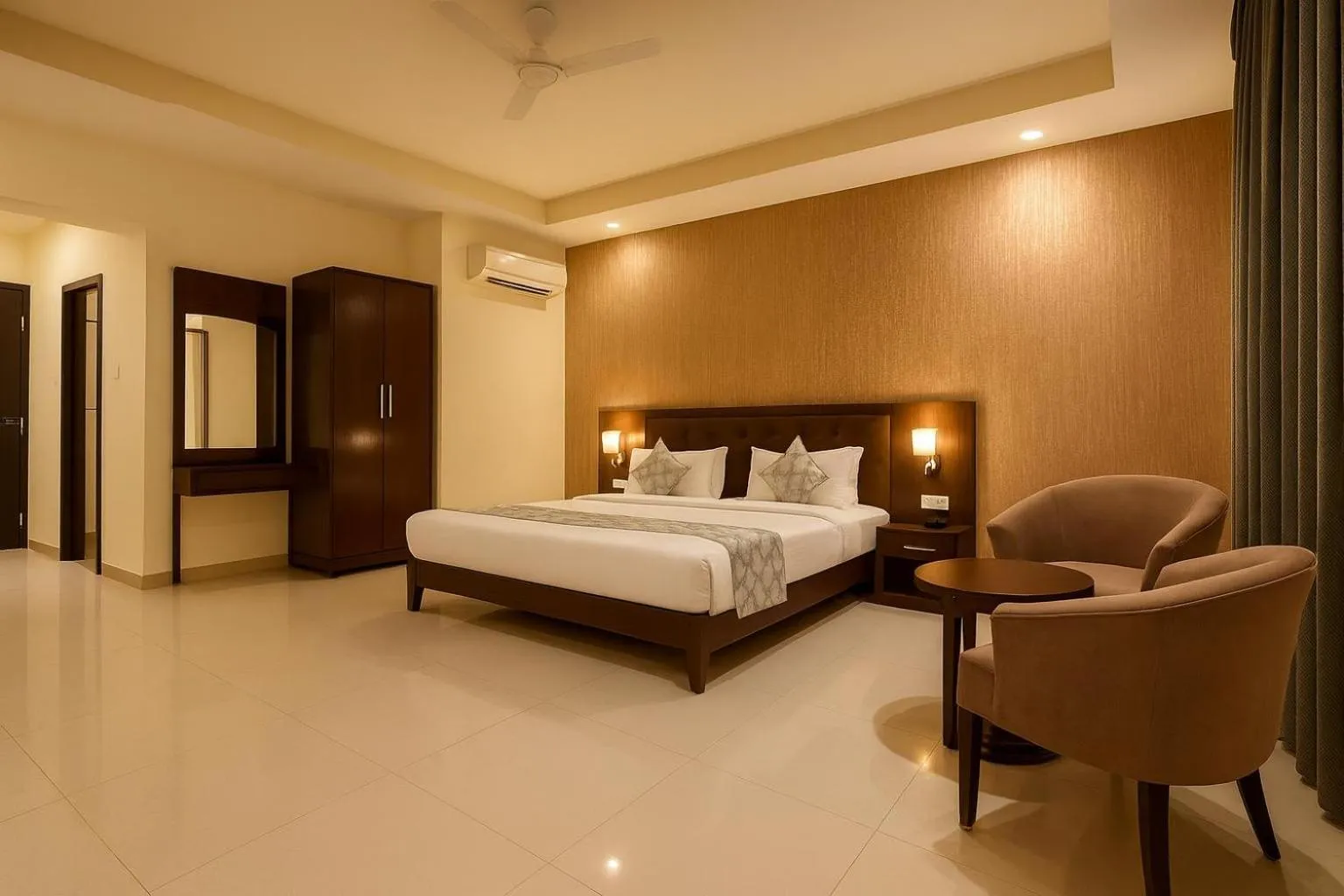 Bed in Hotel Zion Inn, Cantonment, Varanasi