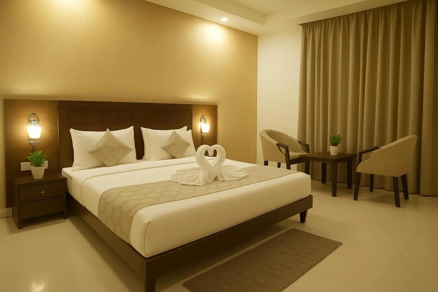 Bed in Hotel Zion Inn, Cantonment, Varanasi
