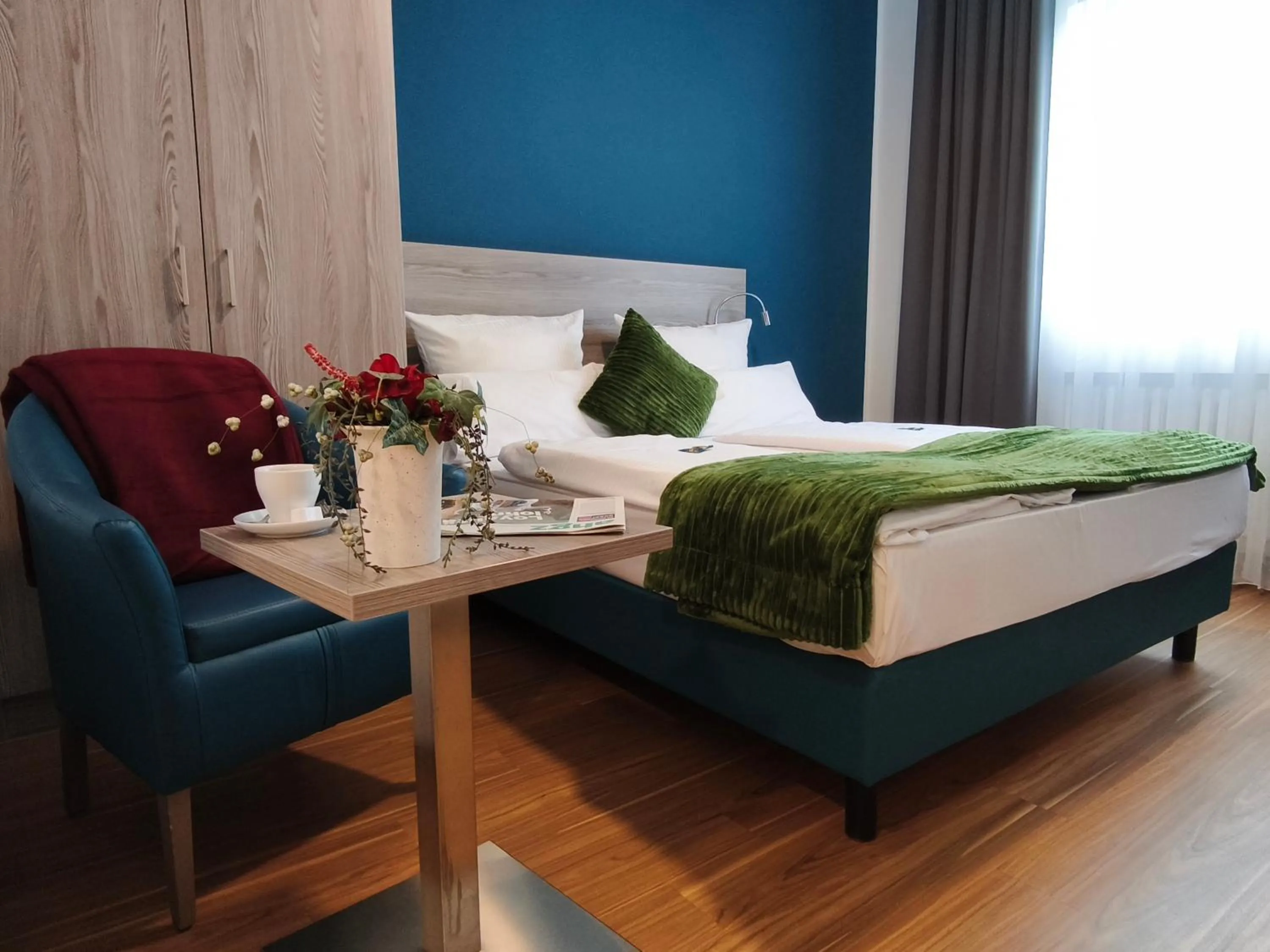 Bed in New Work Hotel Essen