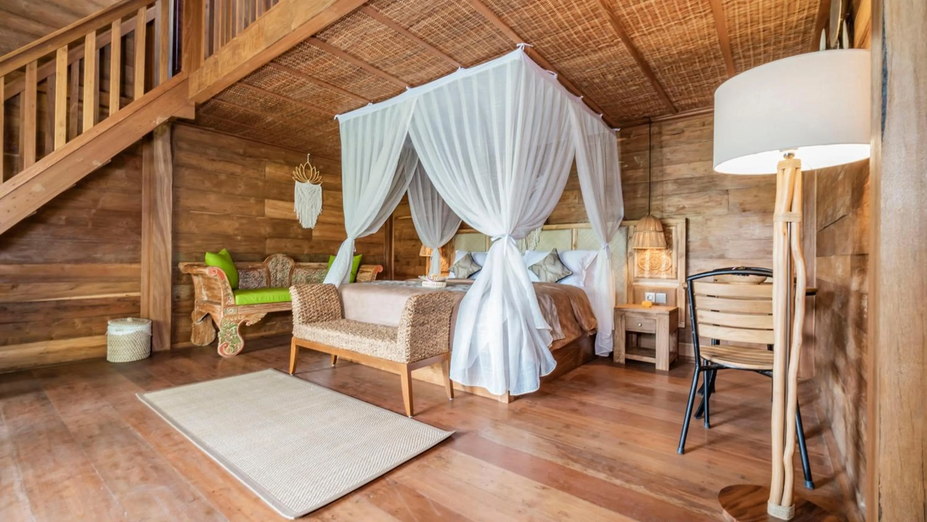 Bedroom, Bed in Kirani Joglo Villa Bali by Mahaputra