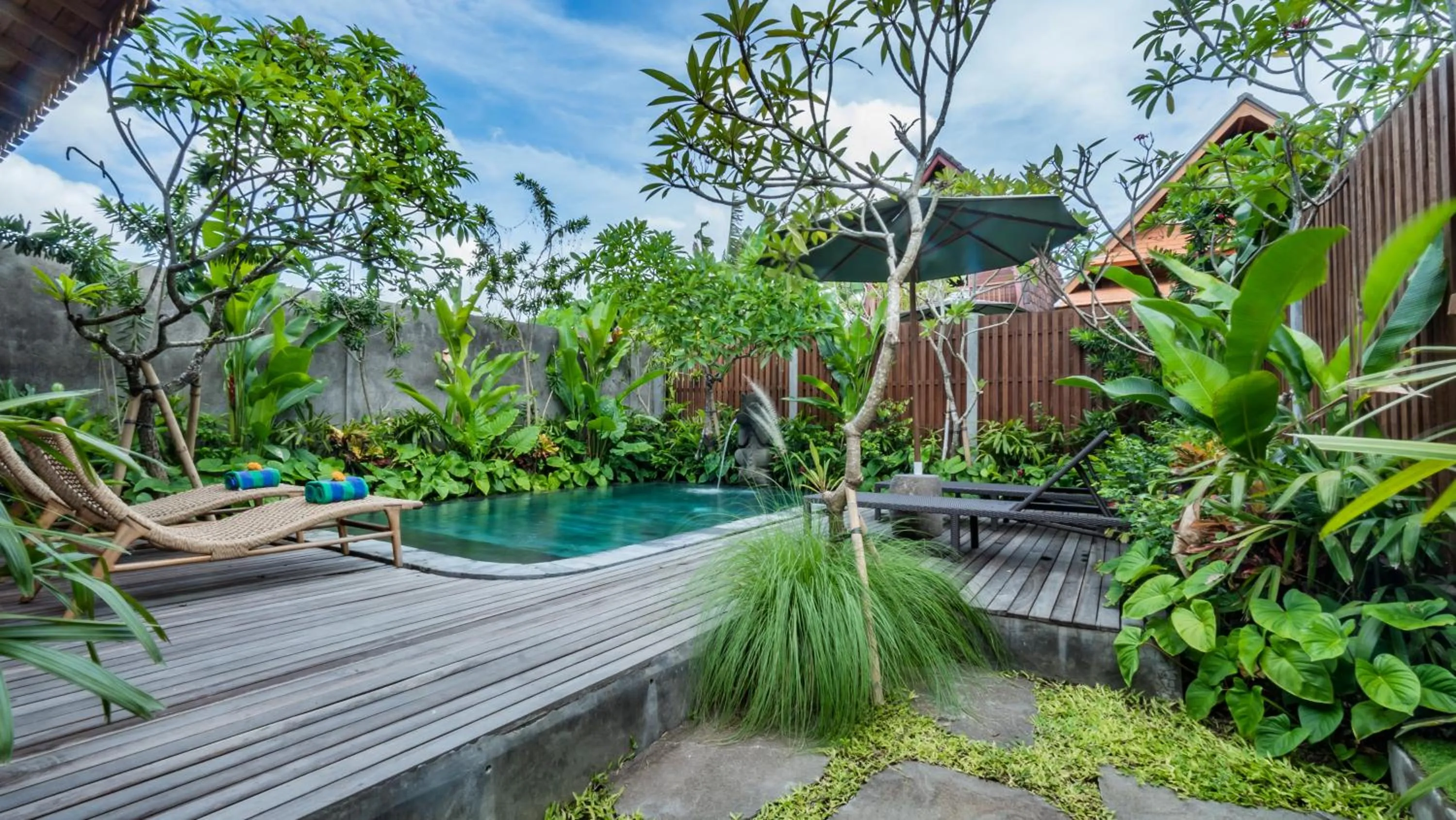 Swimming pool in Kirani Joglo Villa Bali by Mahaputra