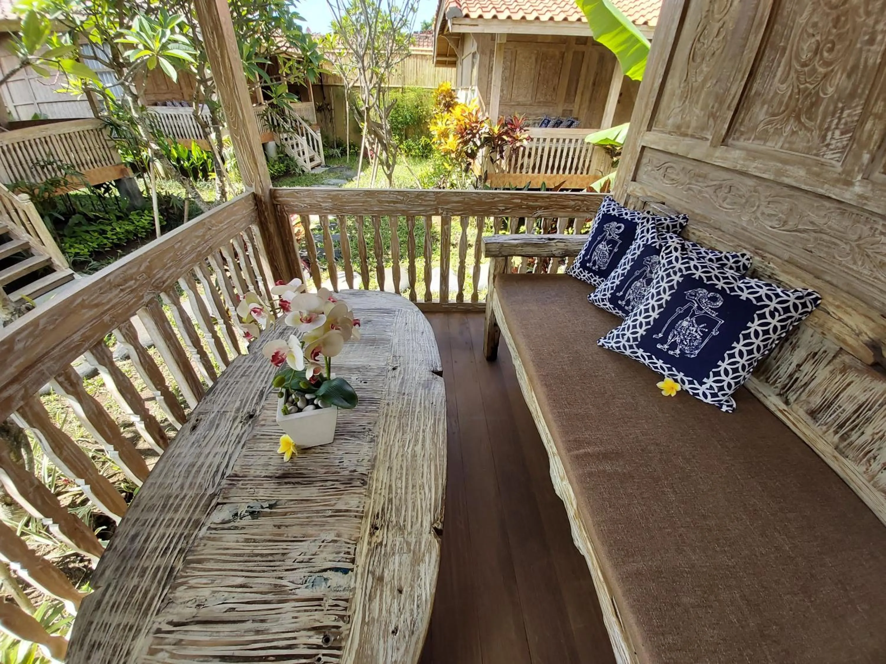 Balcony/Terrace in Kirani Joglo Villa Bali by Mahaputra