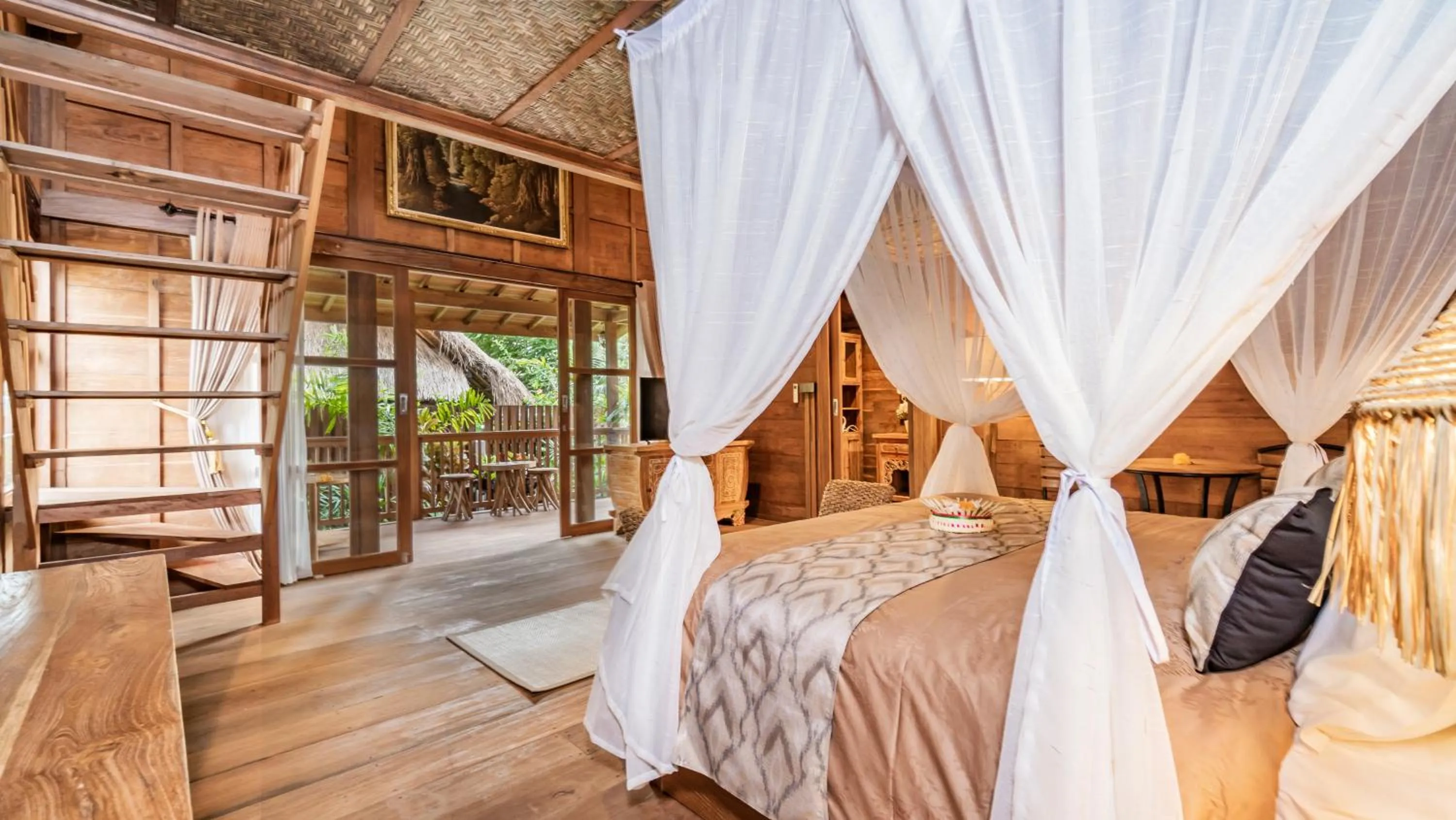 Bed in Kirani Joglo Villa Bali by Mahaputra