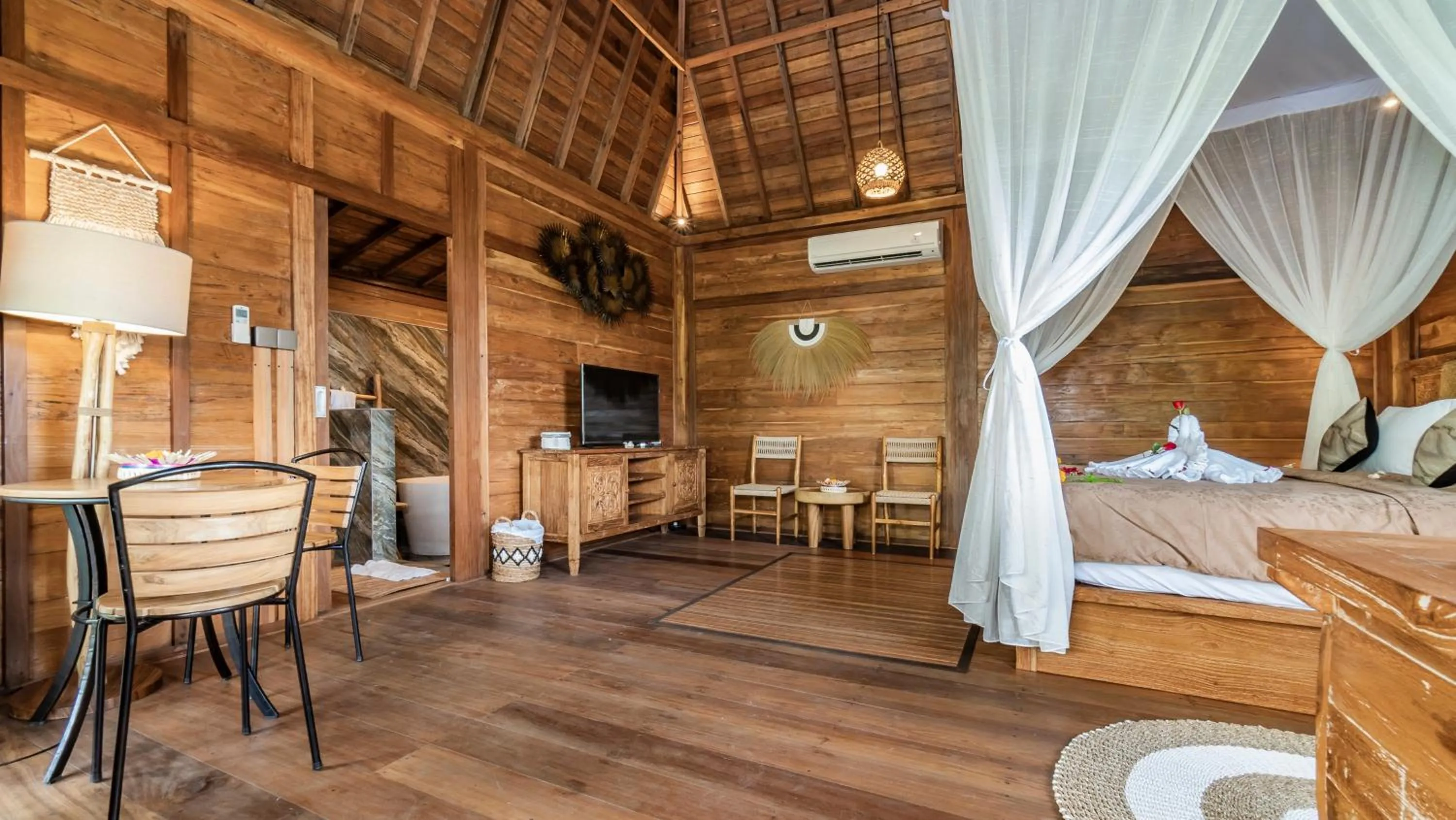 Bedroom, Bed in Kirani Joglo Villa Bali by Mahaputra