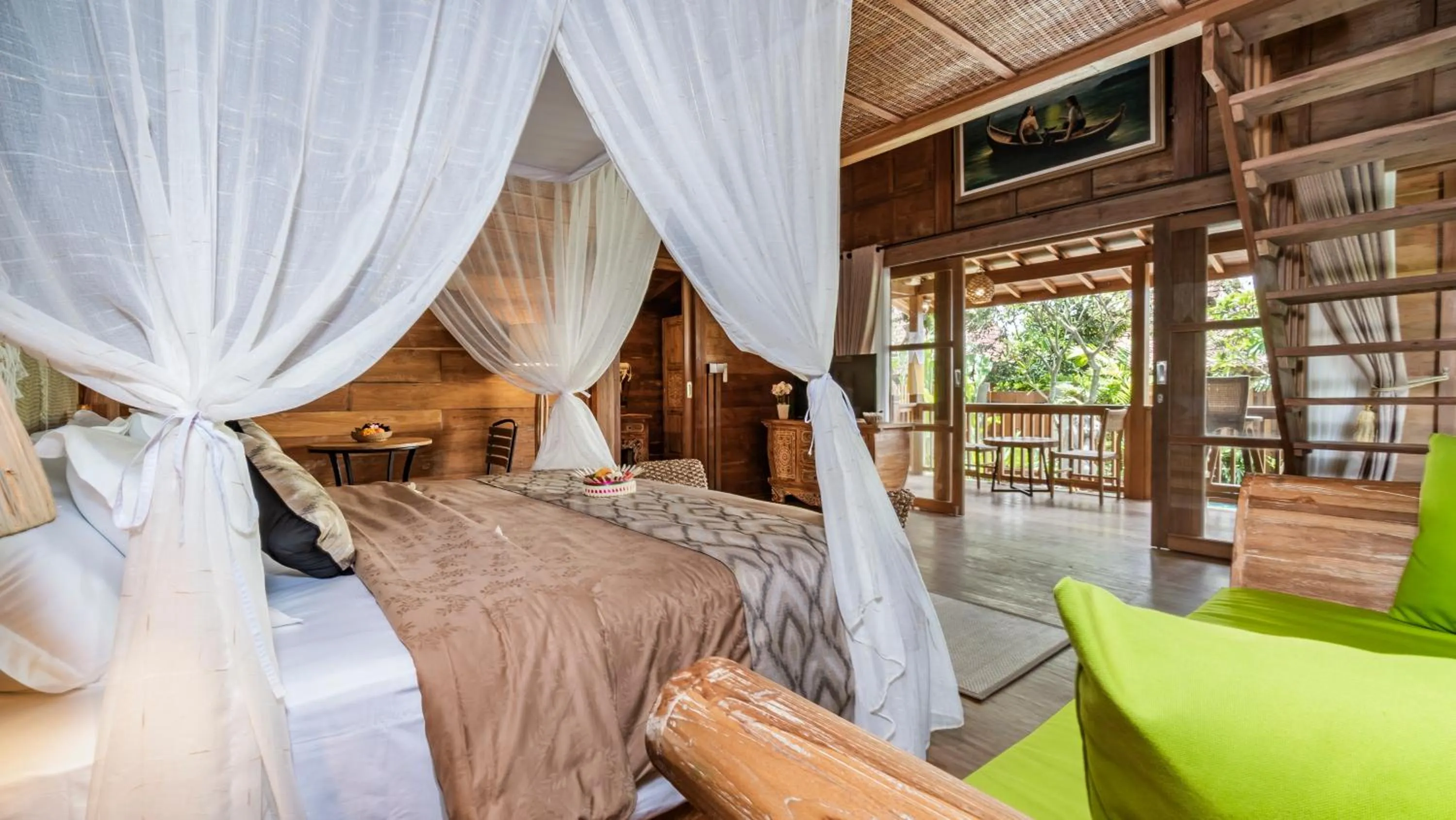 Bedroom, Bed in Kirani Joglo Villa Bali by Mahaputra