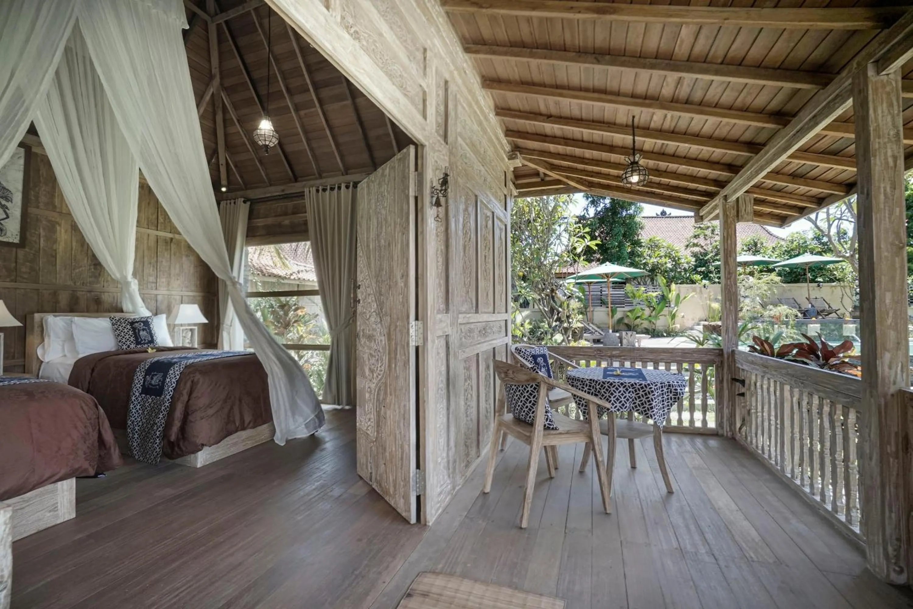 Balcony/Terrace in Kirani Joglo Villa Bali by Mahaputra