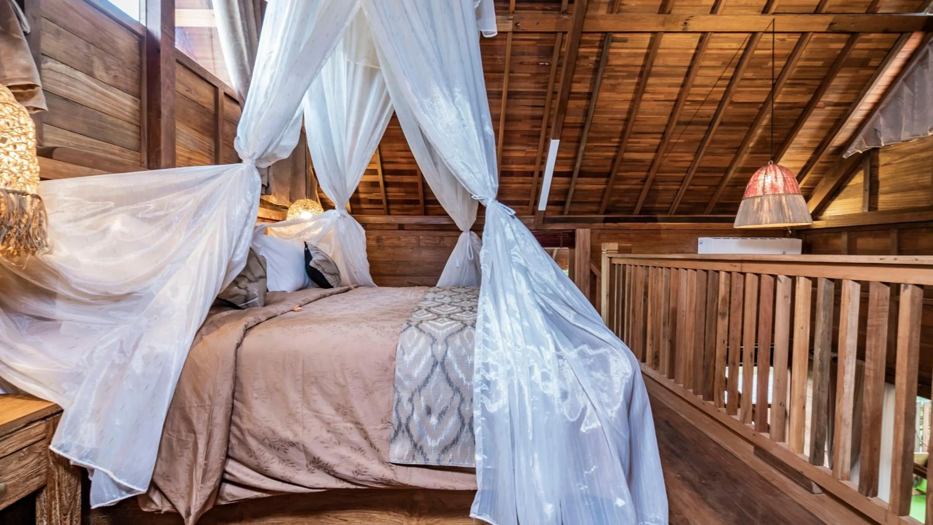 Bedroom, Bed in Kirani Joglo Villa Bali by Mahaputra