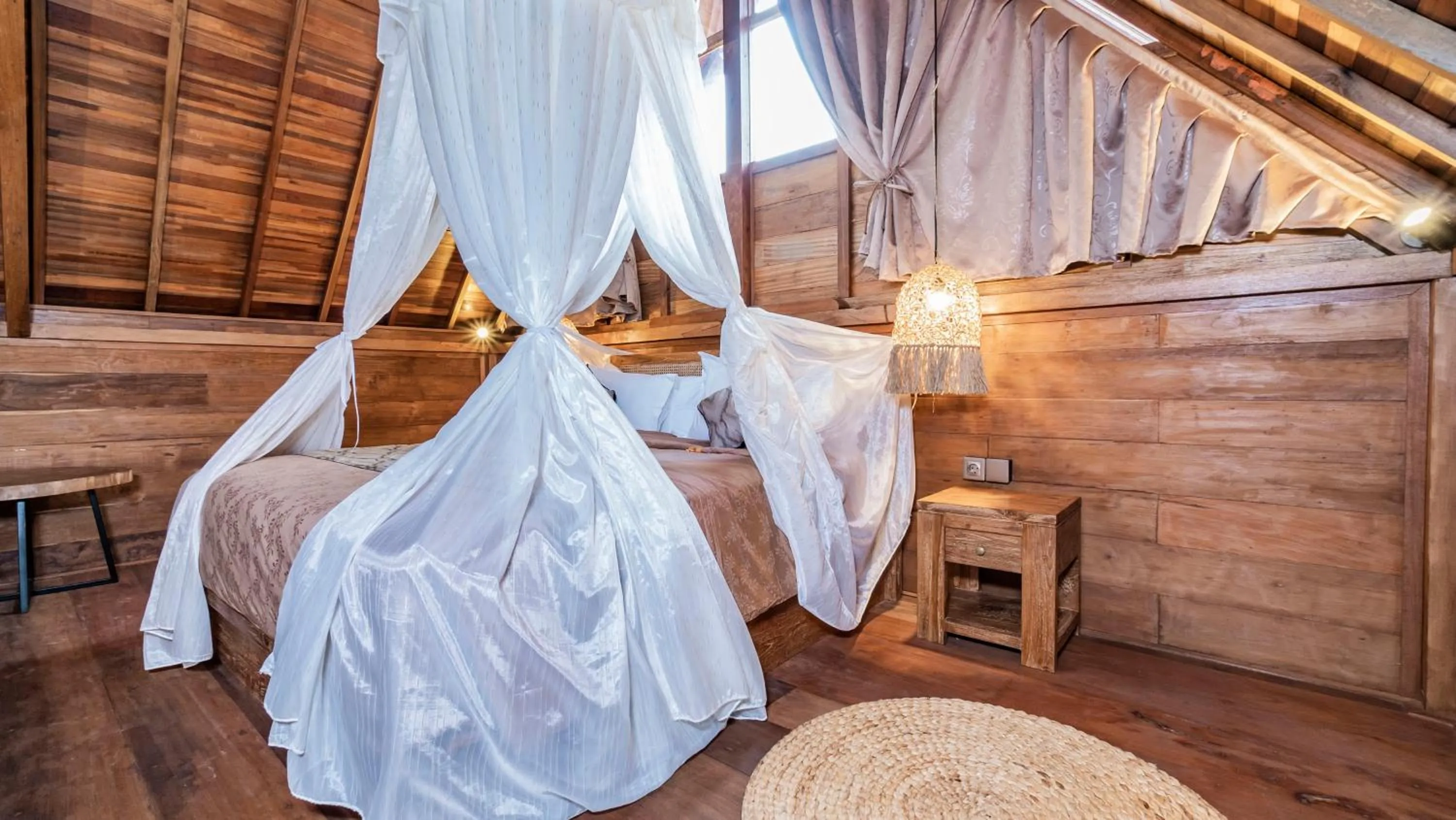 Bedroom, Bed in Kirani Joglo Villa Bali by Mahaputra